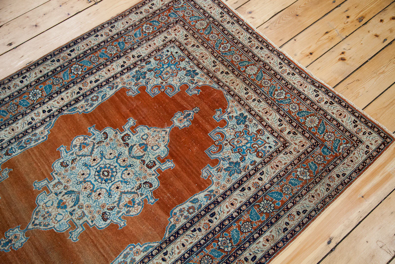 4x6 Fine Antique Haji Jalili Tabriz Rug - Image 2