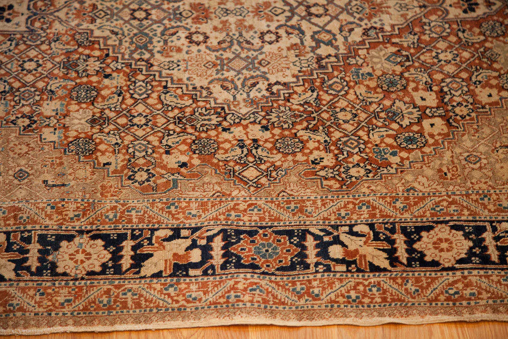 4x6 Fine Antique Tabriz Area Rug - Image 10