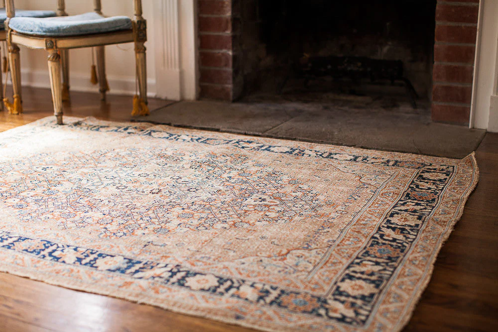 4x6 Fine Antique Tabriz Area Rug - Image 2