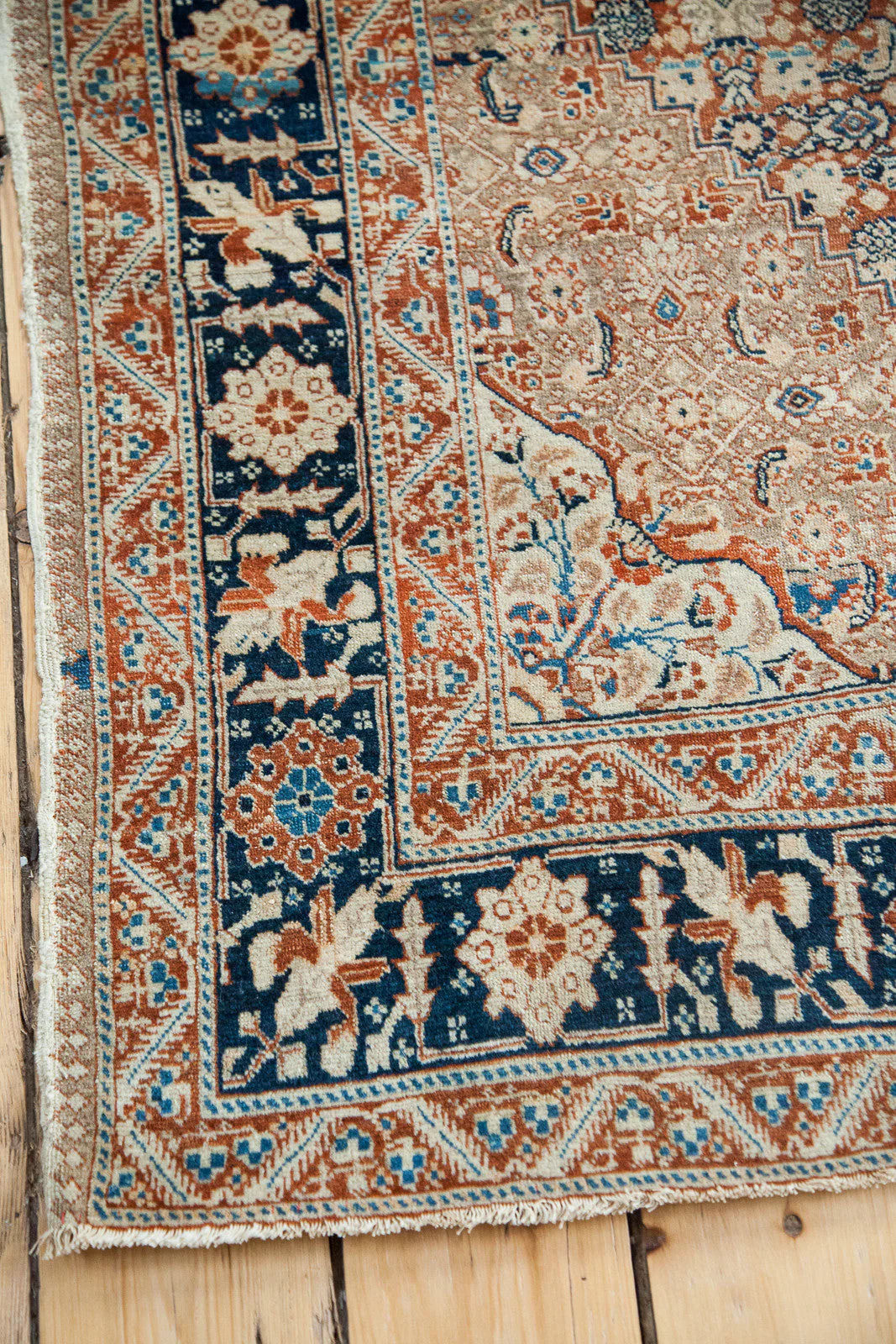 4x6 Fine Antique Tabriz Area Rug - Image 4