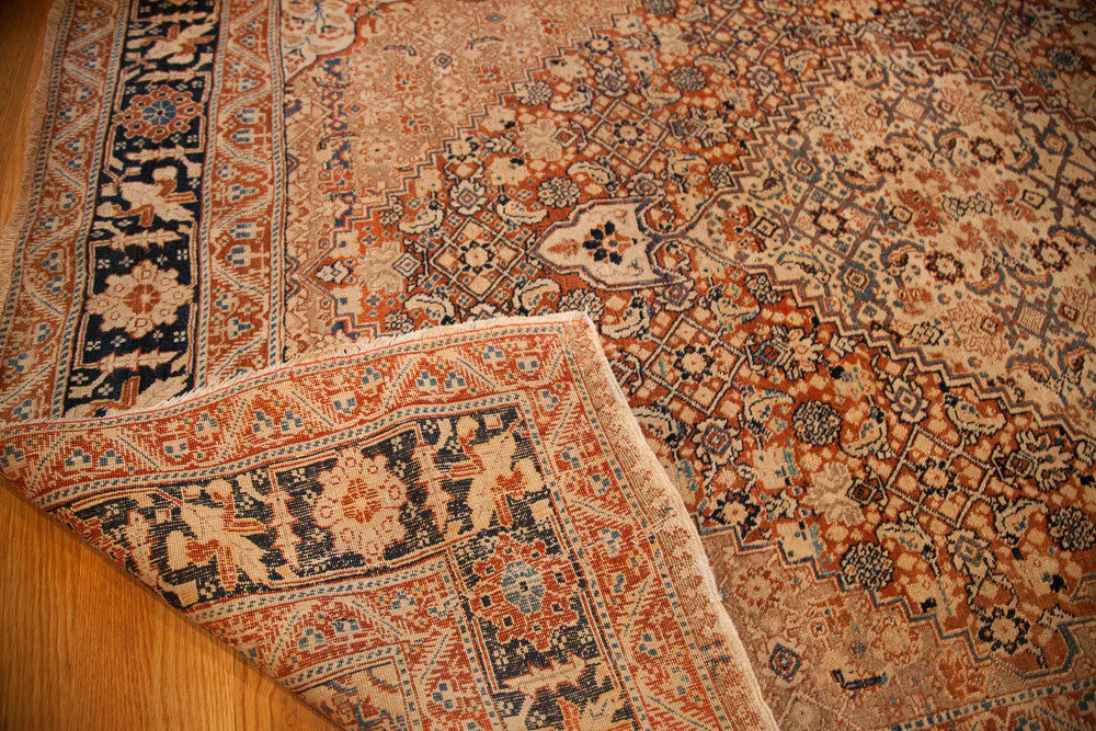 4x6 Fine Antique Tabriz Area Rug - Image 6