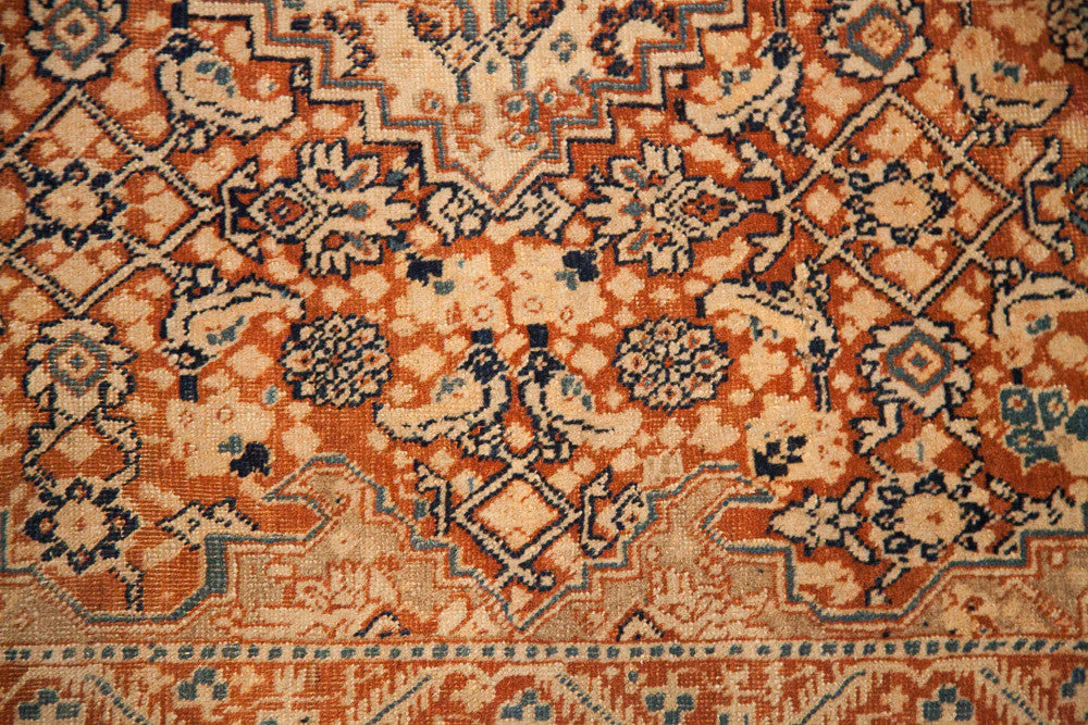 4x6 Fine Antique Tabriz Area Rug - Image 7