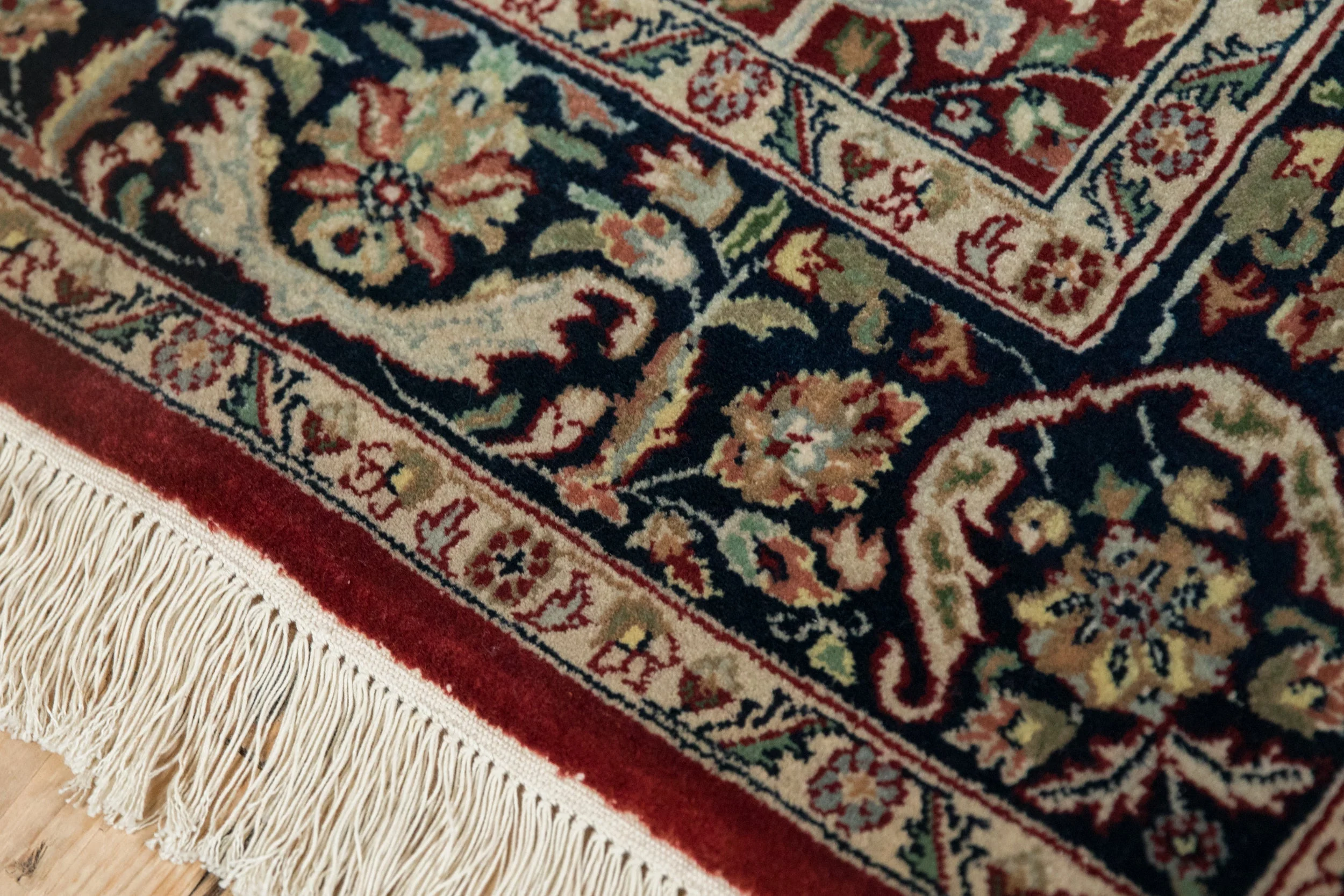 4x6 Fine Indian Tabriz Design Rug - Image 10