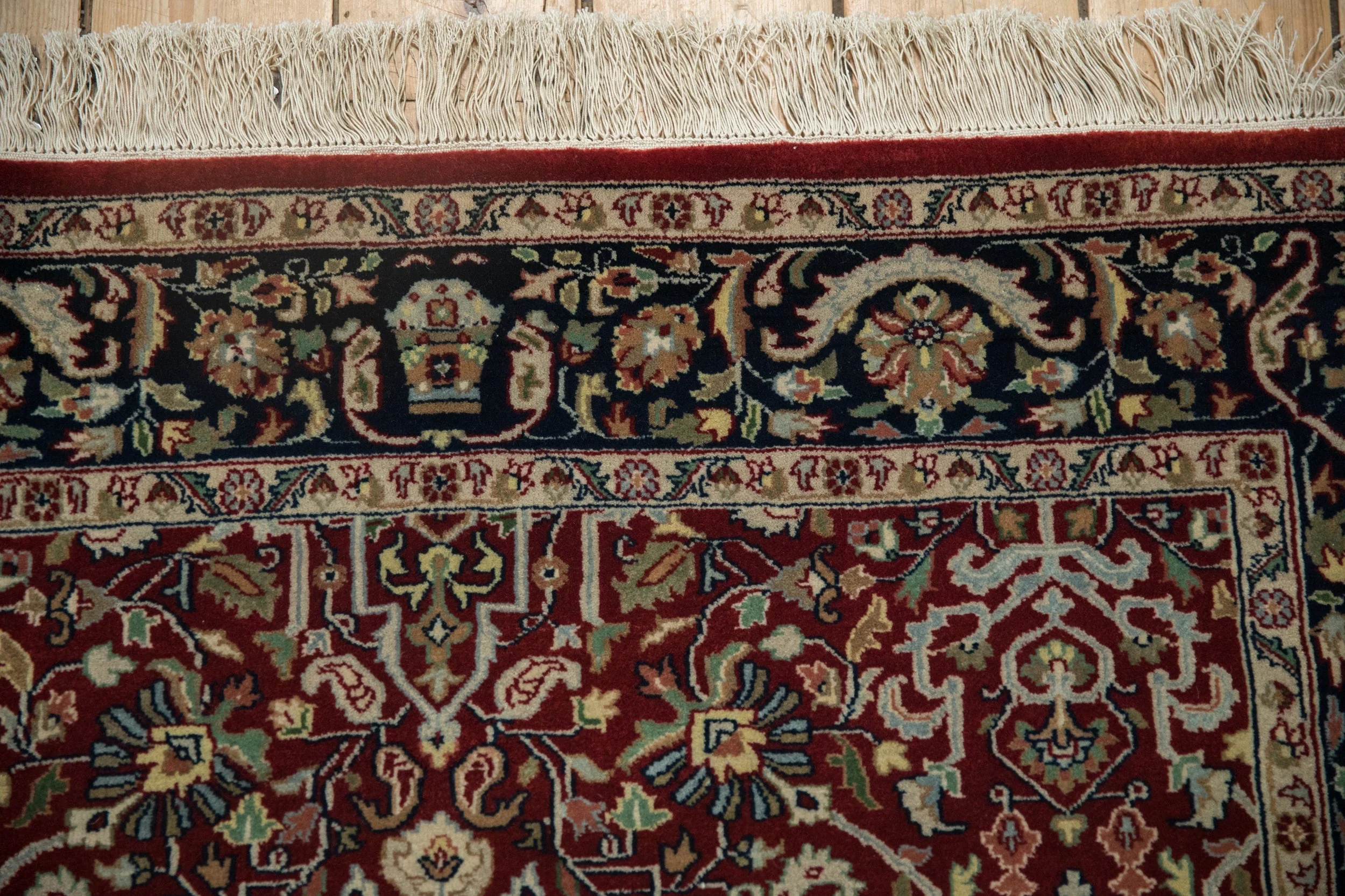 4x6 Fine Indian Tabriz Design Rug - Image 3