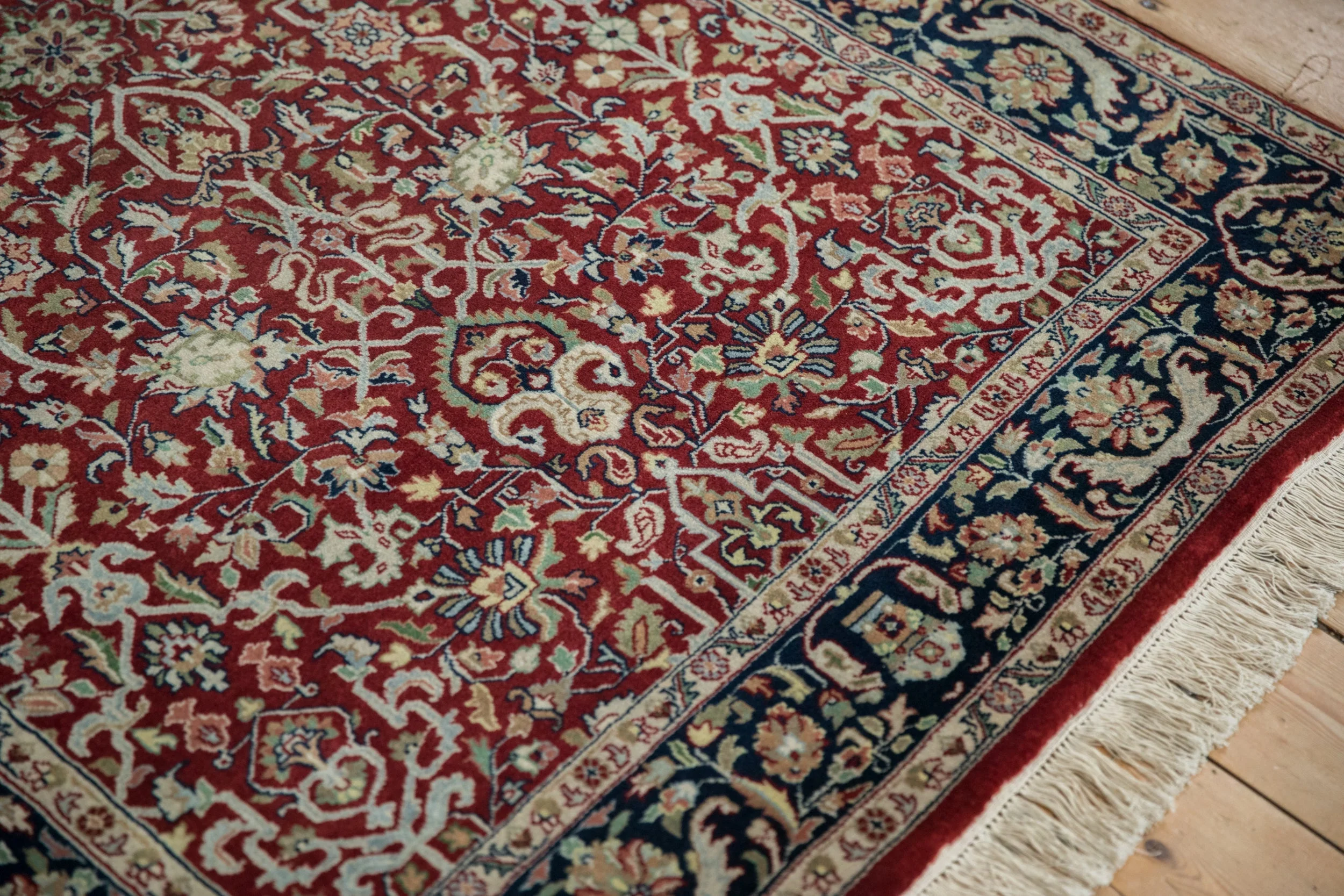 4x6 Fine Indian Tabriz Design Rug - Image 5