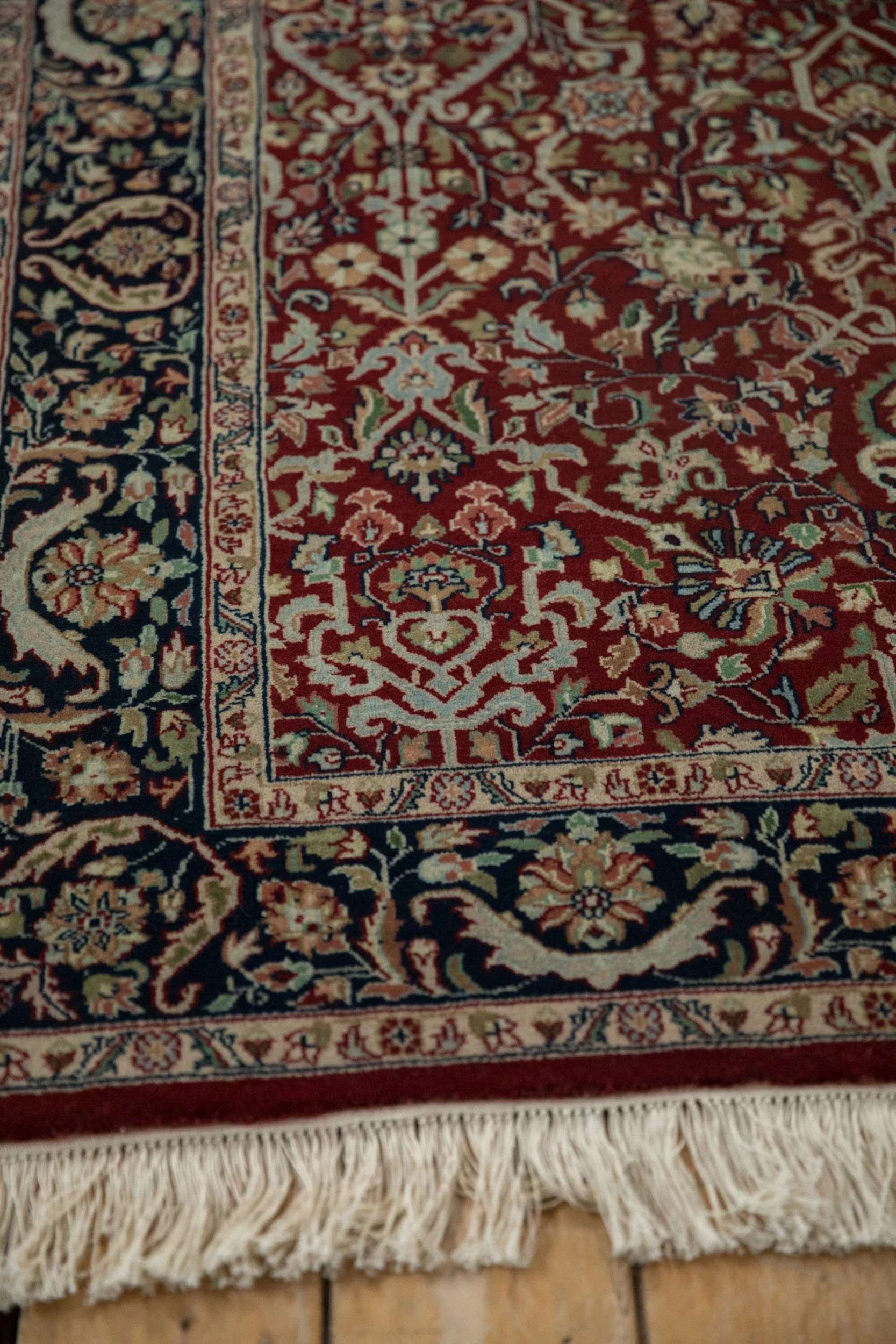 4x6 Fine Indian Tabriz Design Rug - Image 7