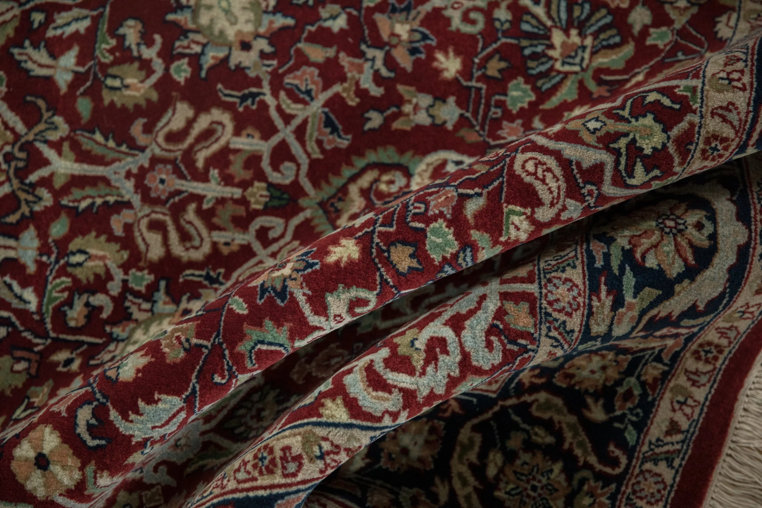 4x6 Fine Indian Tabriz Design Rug - Image 8