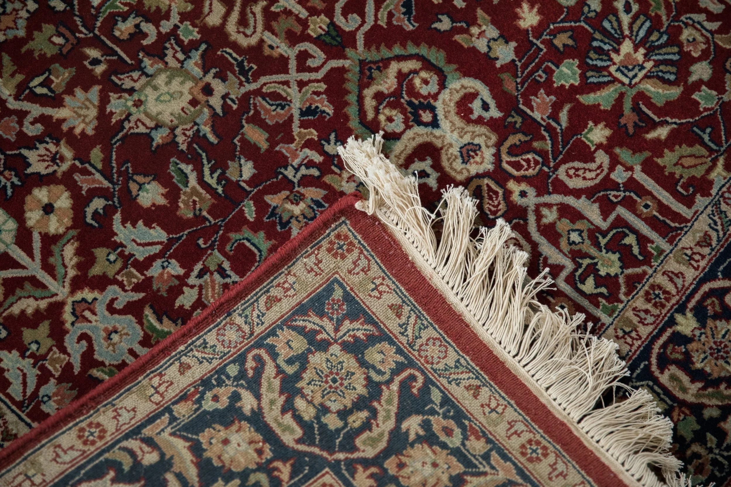 4x6 Fine Indian Tabriz Design Rug - Image 9