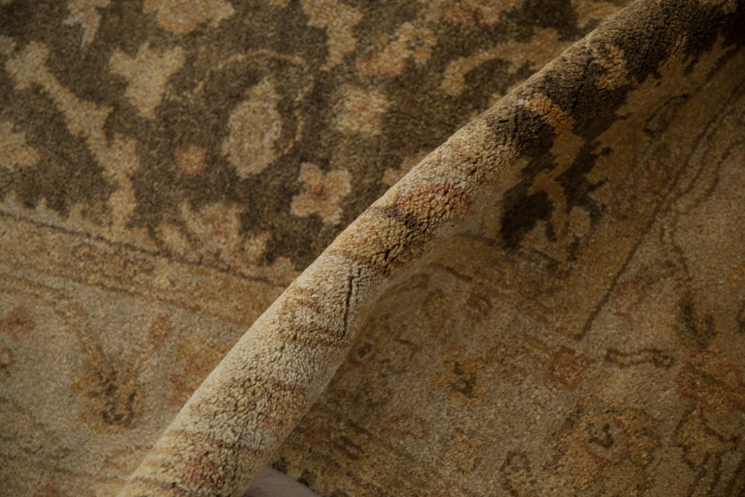 4x6 New Gold Wash Indian Oushak Design Rug - Image 10