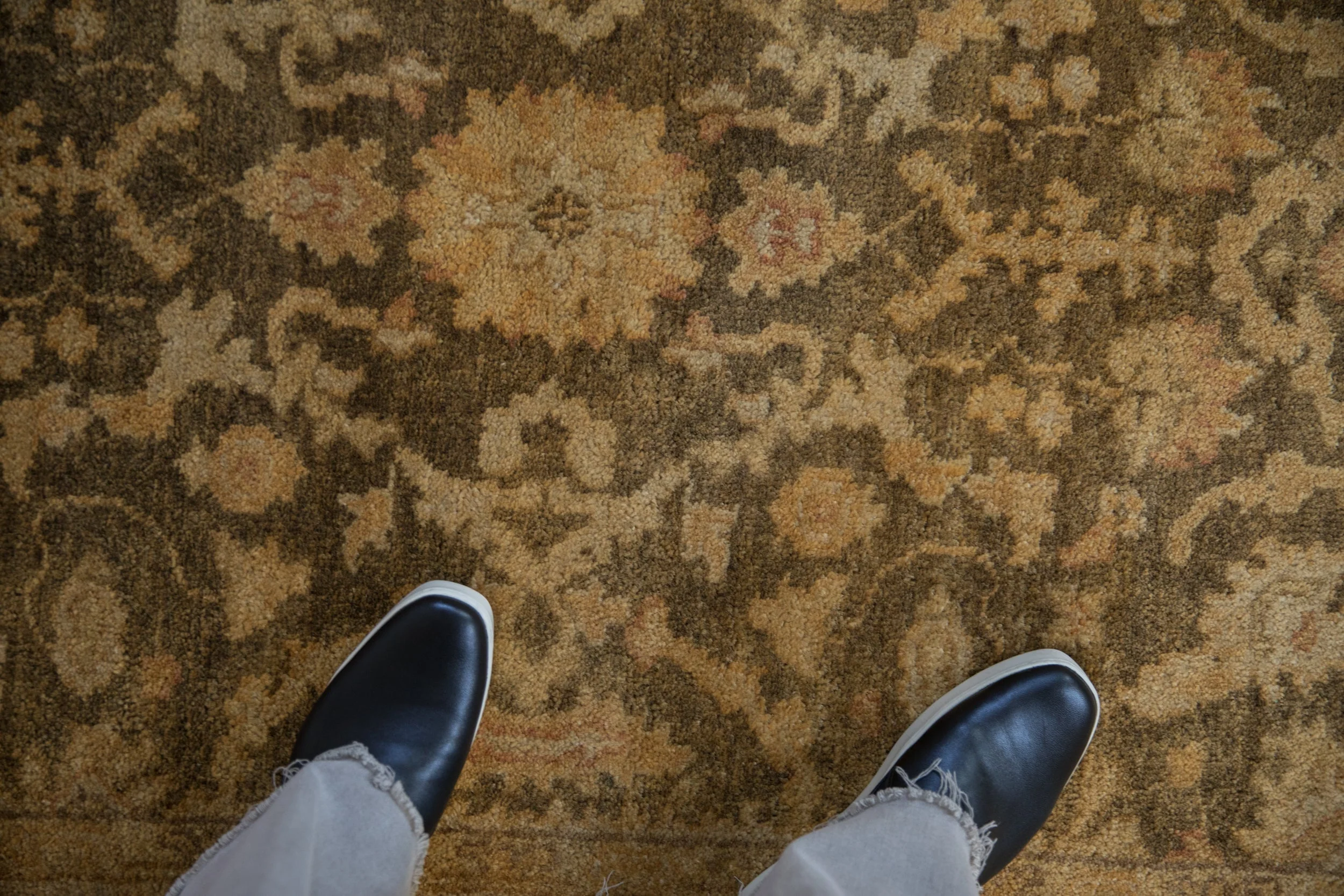 4x6 New Gold Wash Indian Oushak Design Rug - Image 3