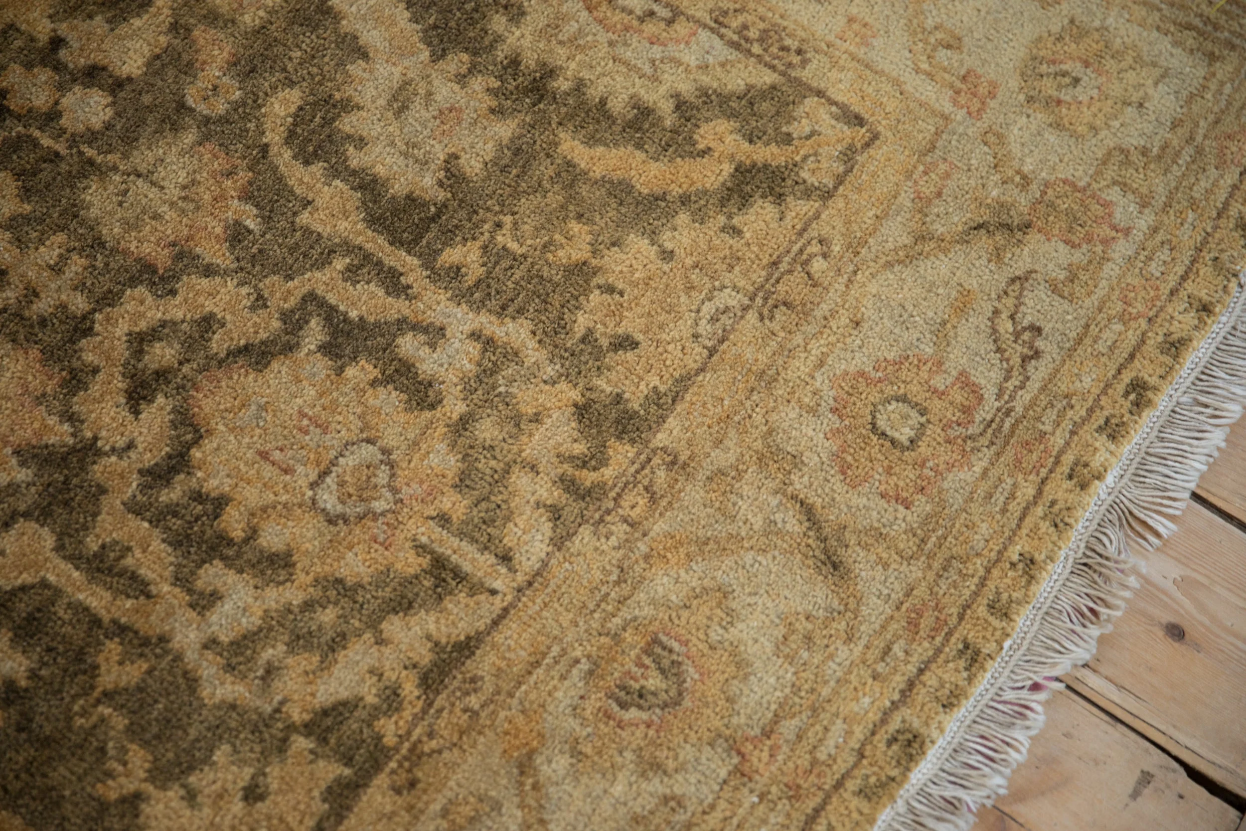 4x6 New Gold Wash Indian Oushak Design Rug - Image 7