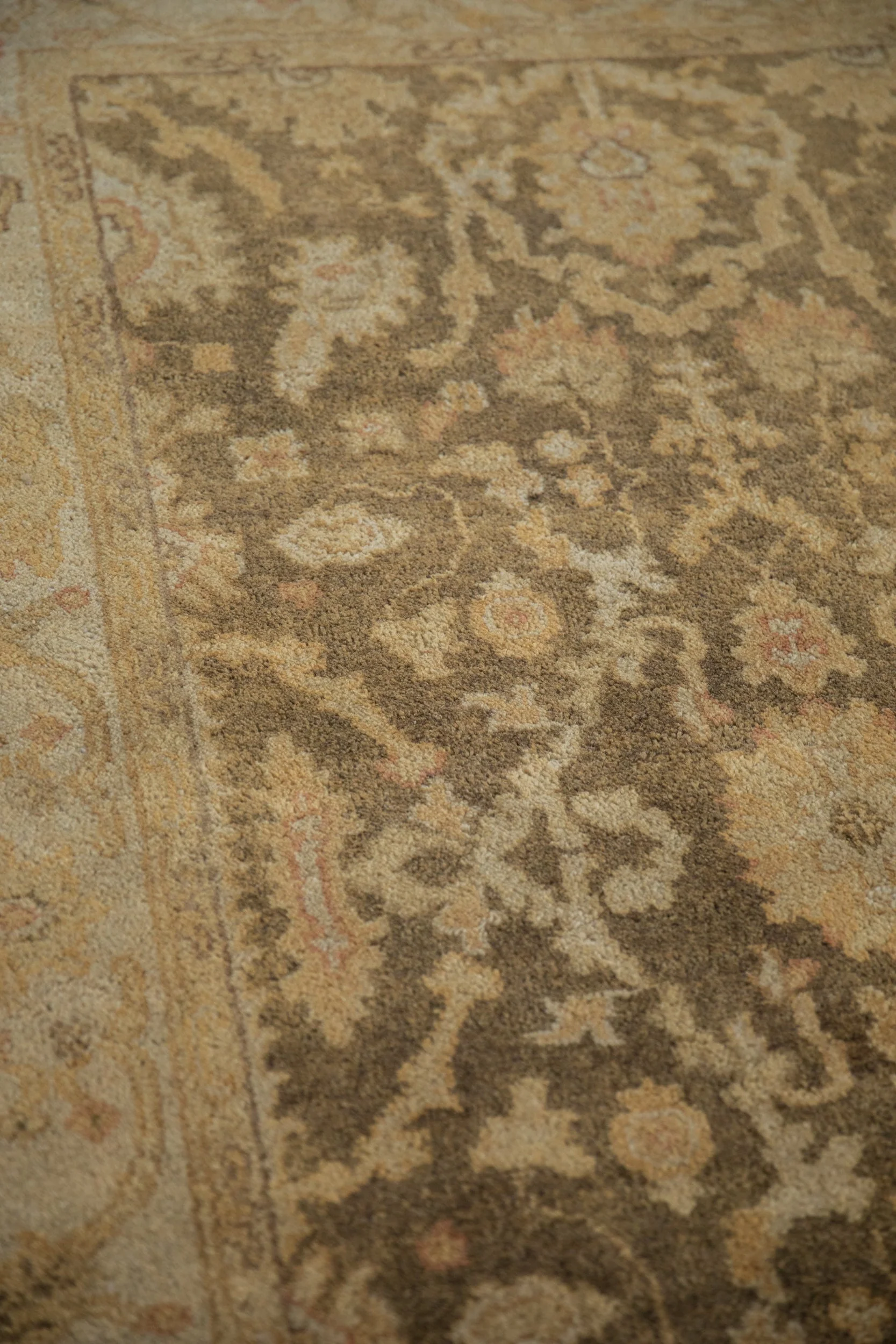 4x6 New Gold Wash Indian Oushak Design Rug - Image 9