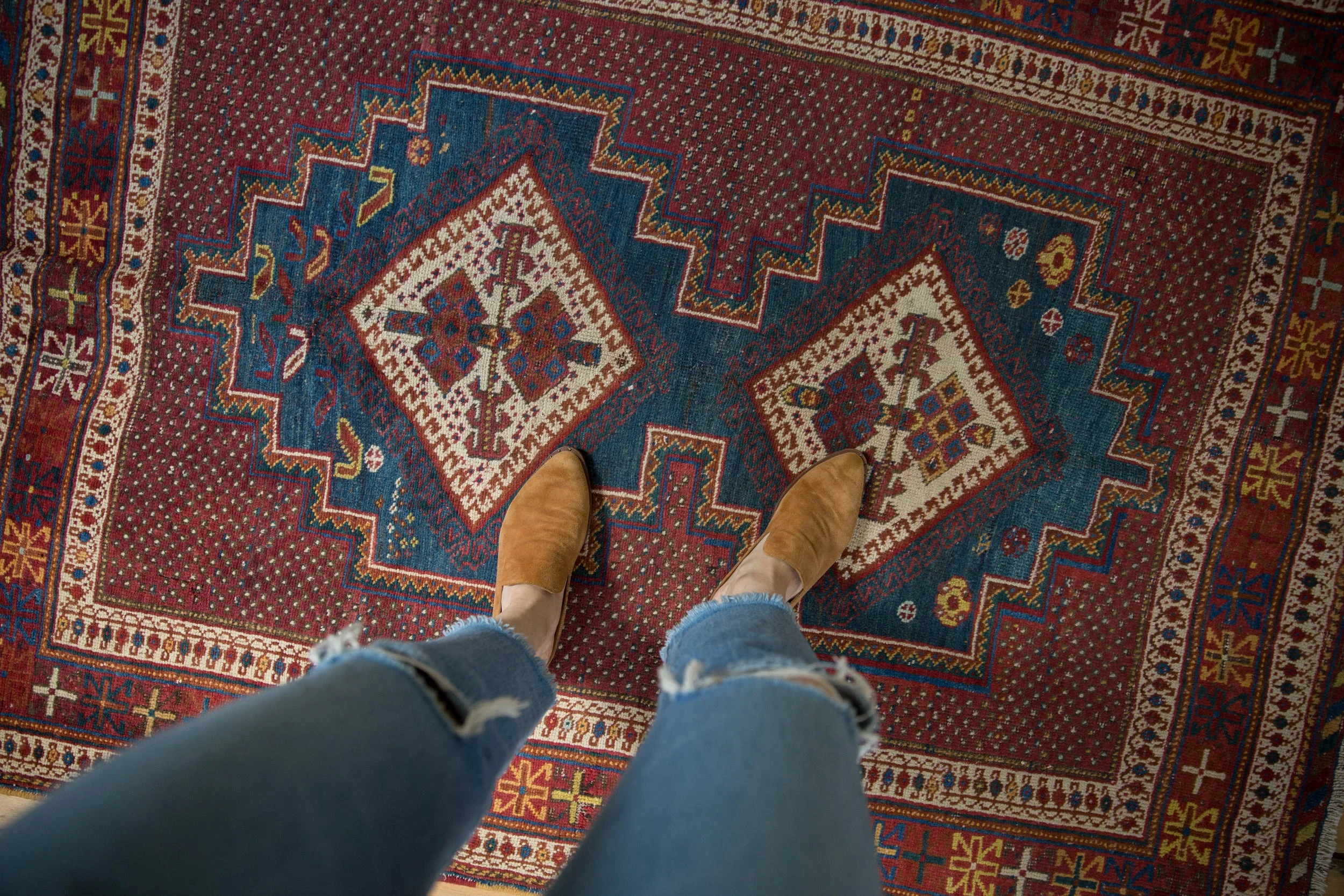 4x6 Vintage Afshar Rug - Image 2