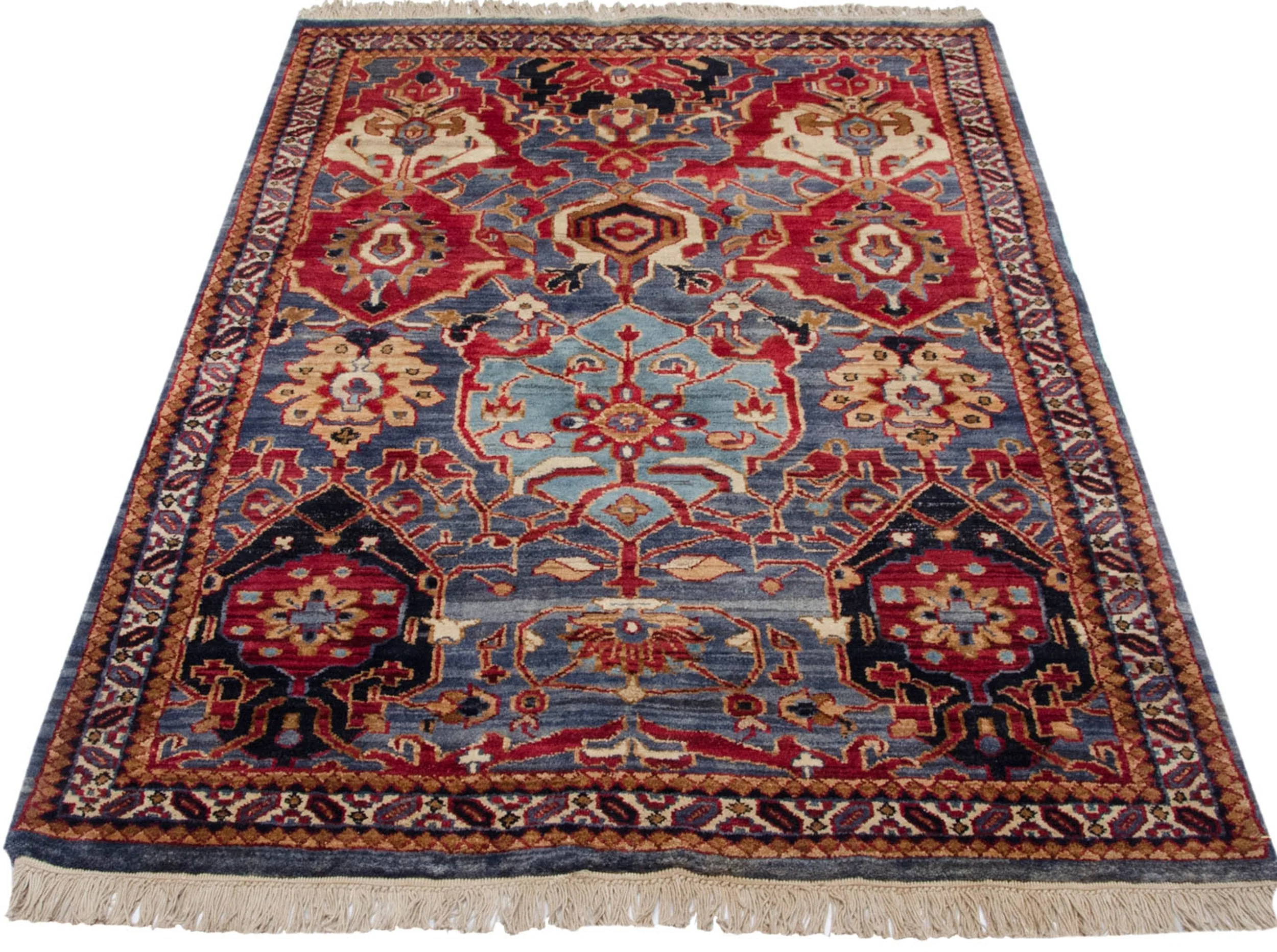 4x6 Vintage Agra Rug - Image 3