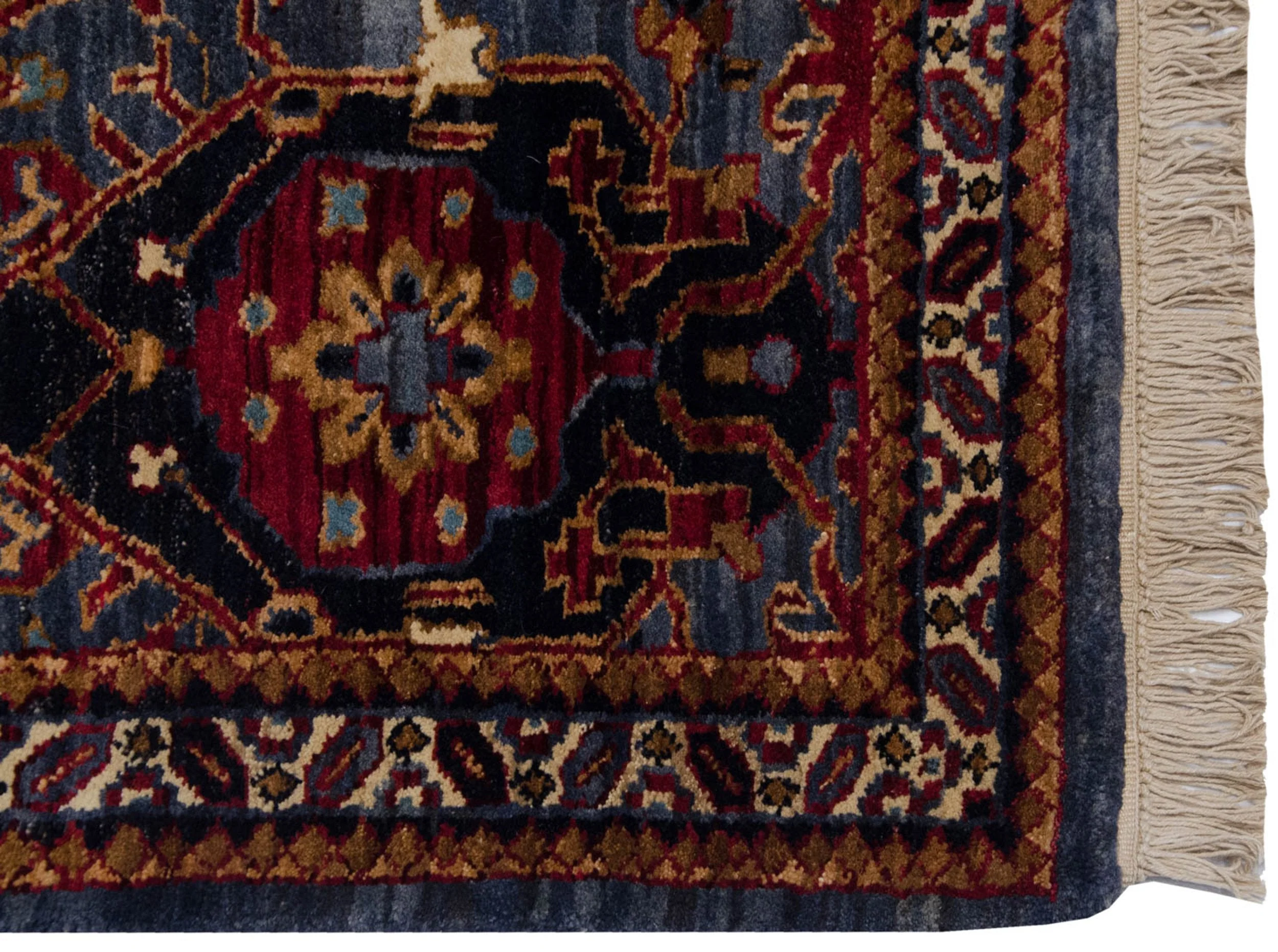 4x6 Vintage Agra Rug - Image 5