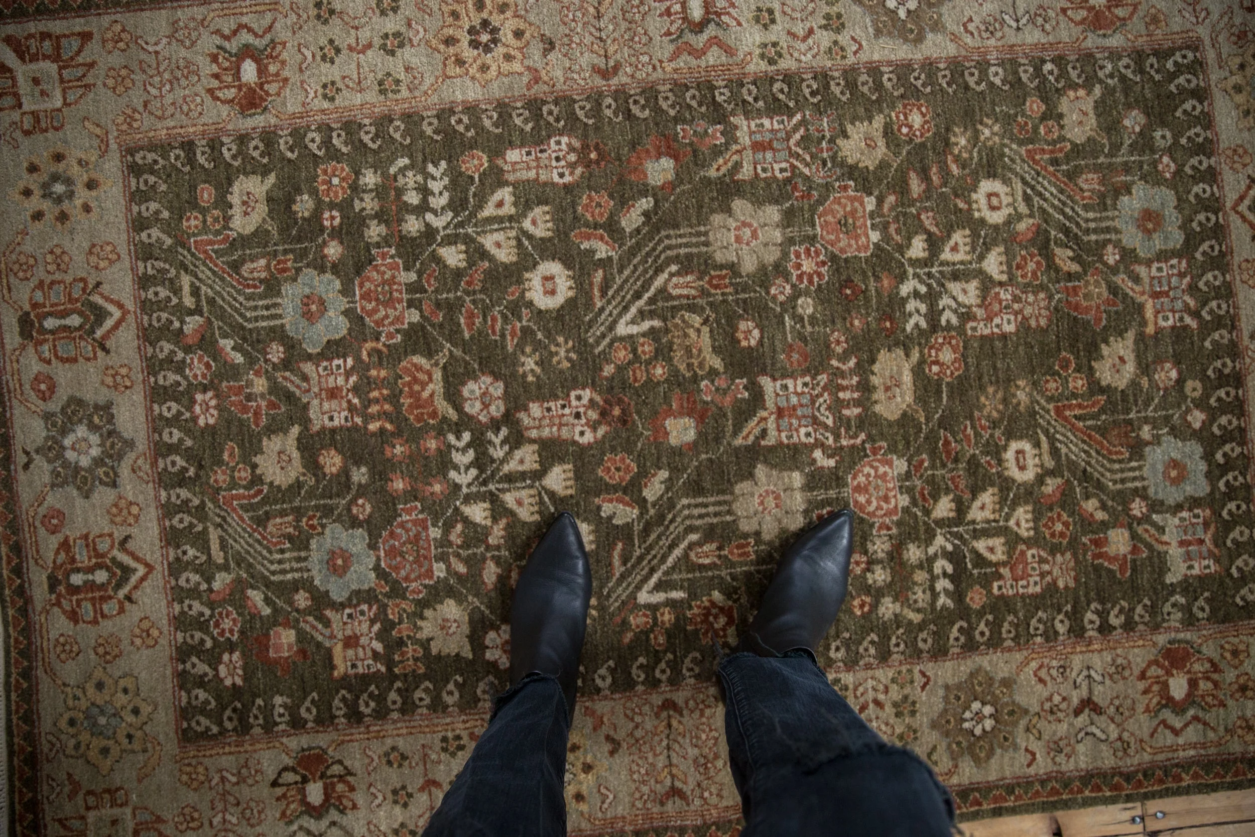 4x6 Vintage Armenian Hamadan Design Rug - Image 2