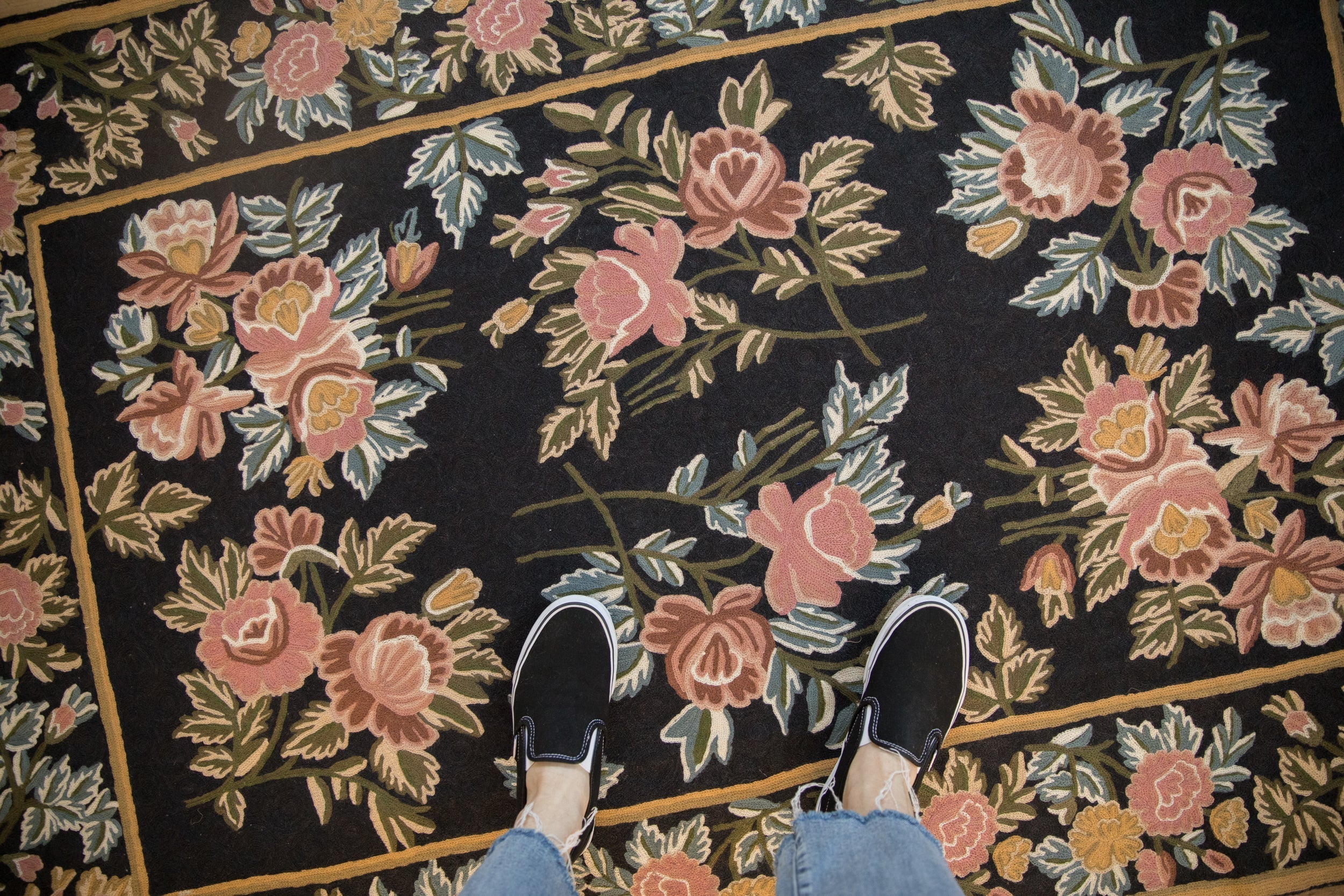 4x6 Vintage Chainstitch Rug - Image 2