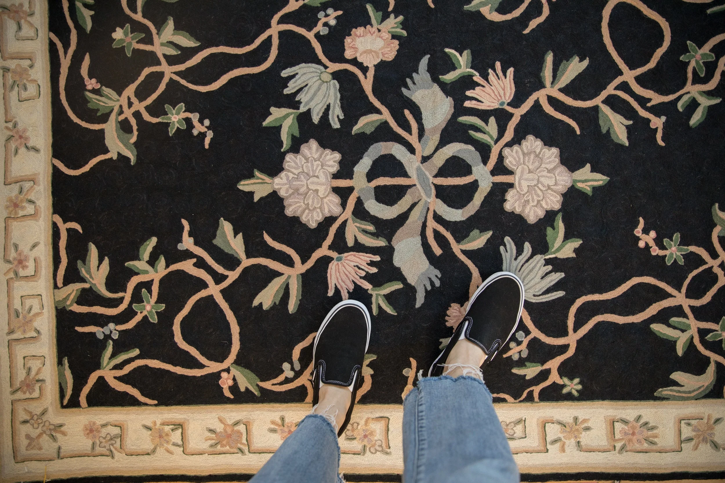 4x6 Vintage Chainstitch Rug - Image 2