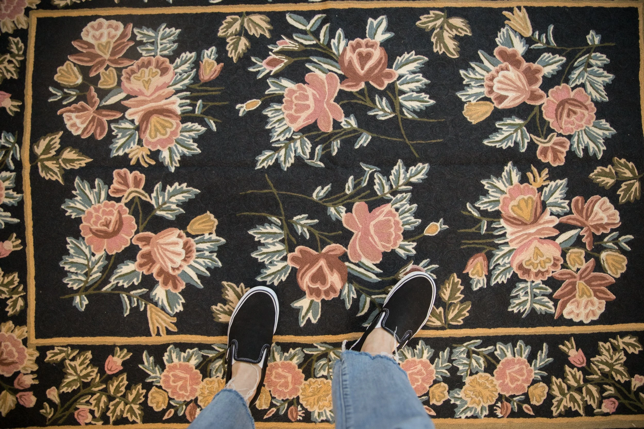 4x6 Vintage Chainstitch Rug - Image 2