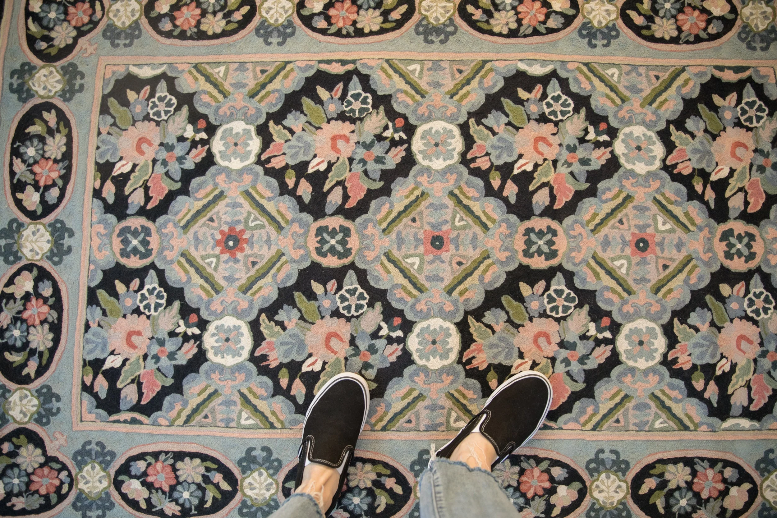 4x6 Vintage Chainstitch Rug - Image 2