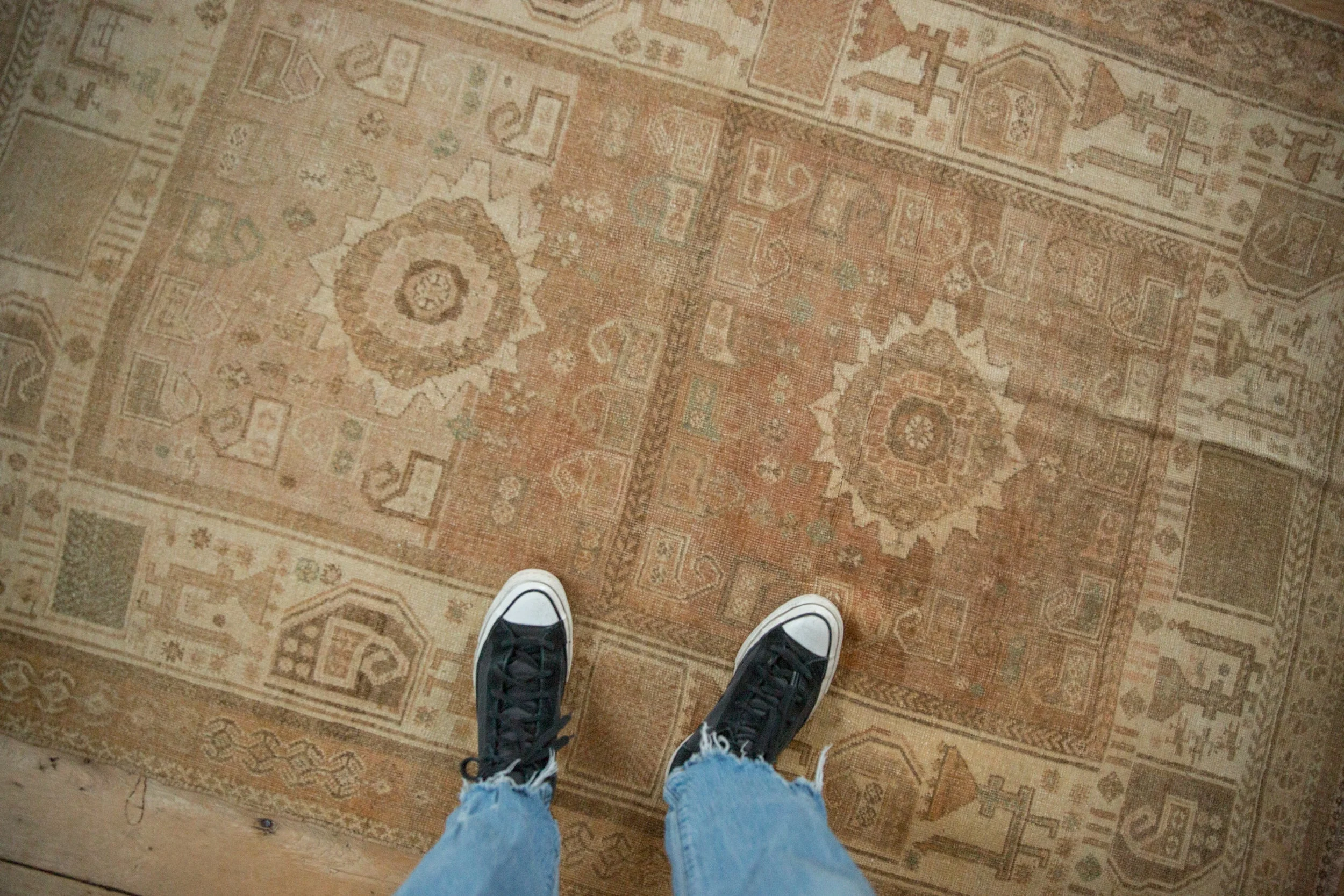 4x6 Vintage Distressed Afshar Rug - Image 2