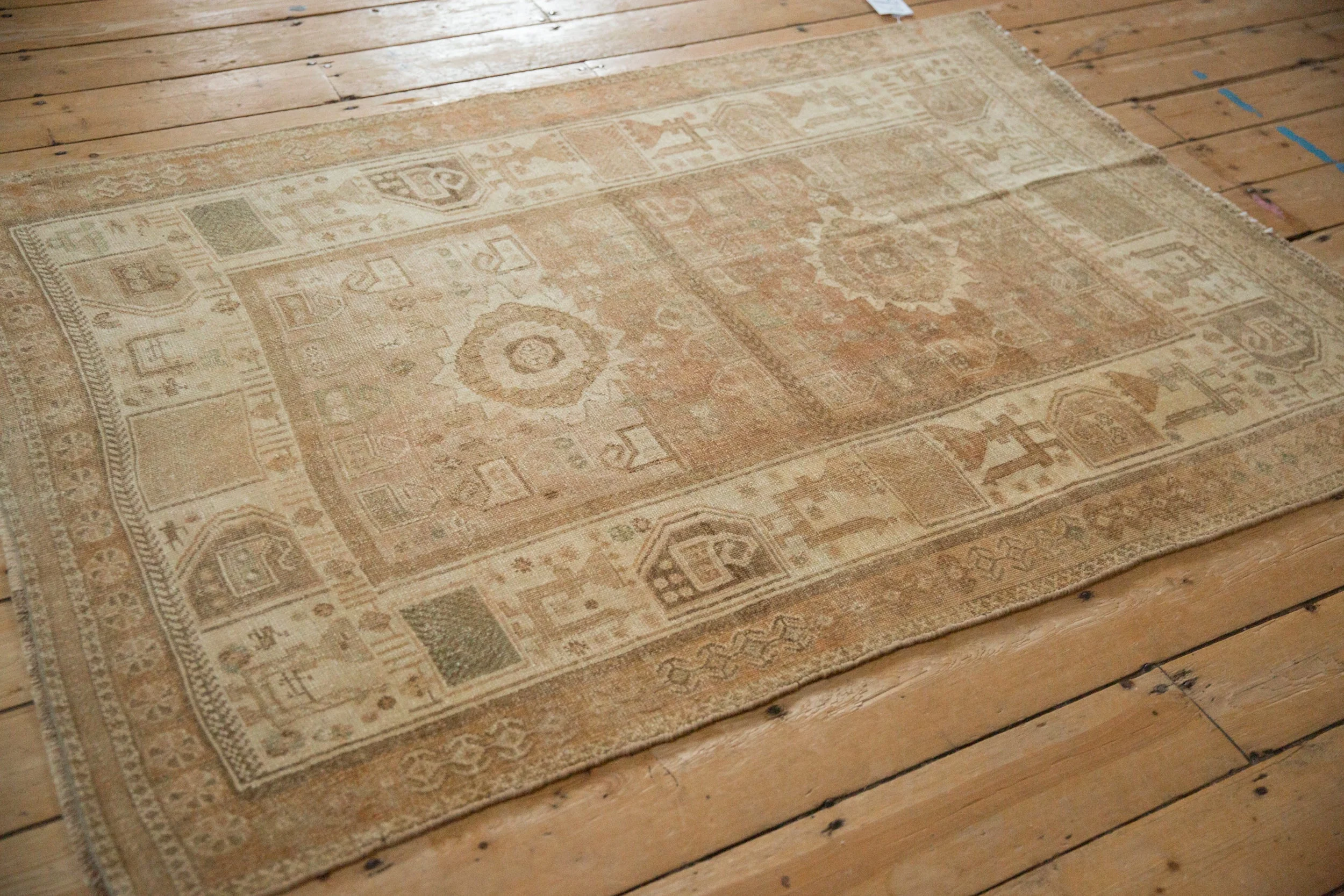 4x6 Vintage Distressed Afshar Rug - Image 5