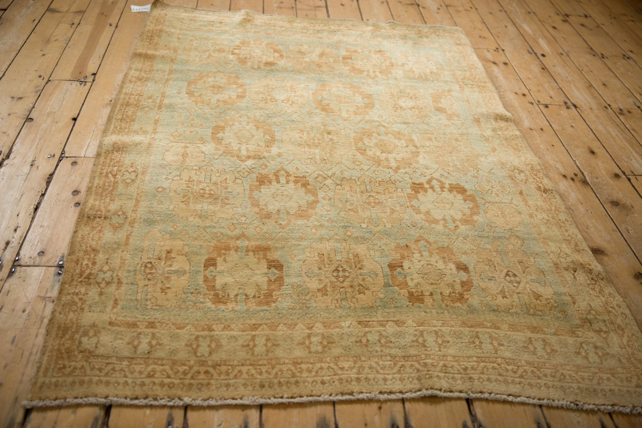 4x6 Vintage Distressed Afshar Rug - Image 7