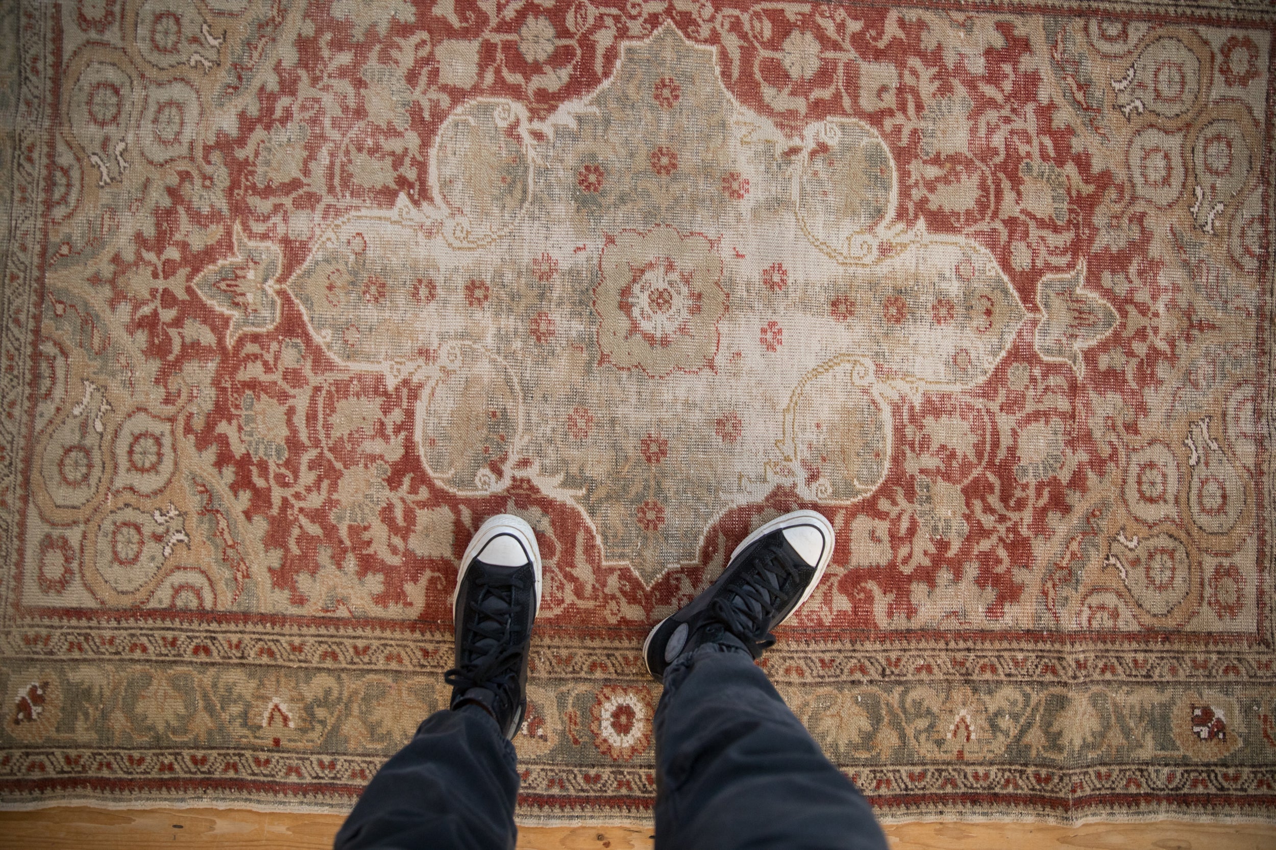 4x6 Vintage Distressed Anatolian Rug - Image 2