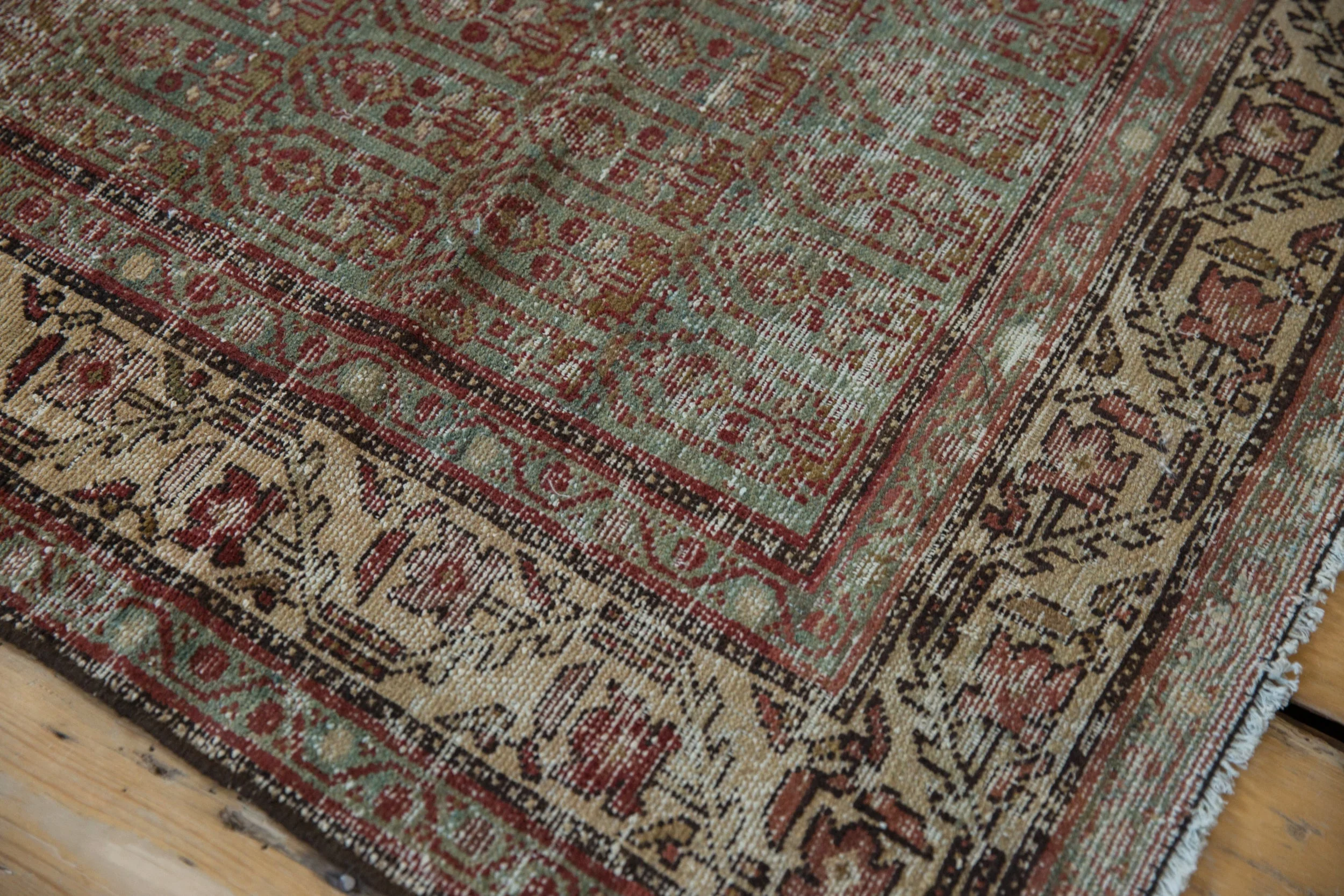 4x6 Vintage Distressed Hamadan Rug - Image 4