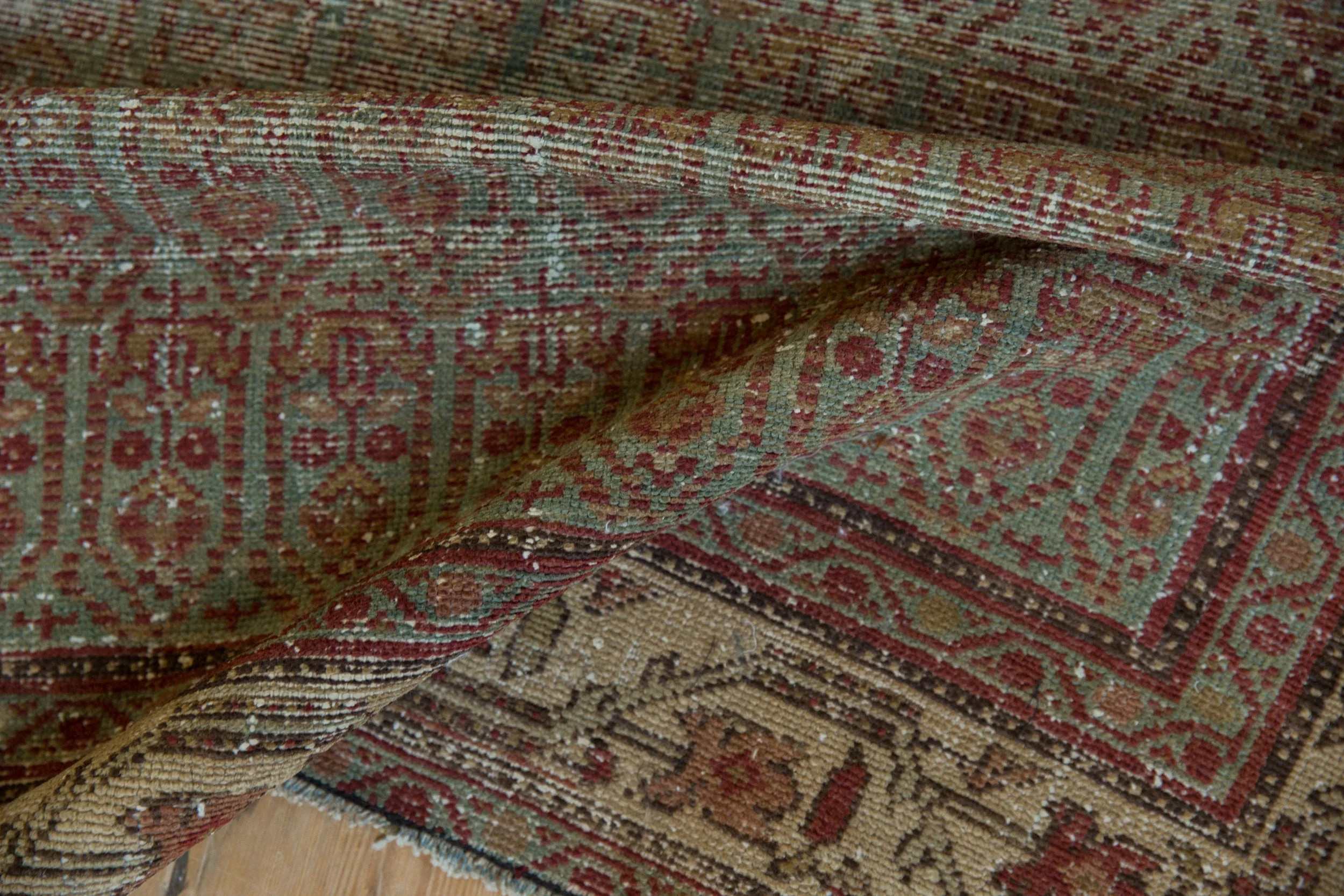 4x6 Vintage Distressed Hamadan Rug - Image 8