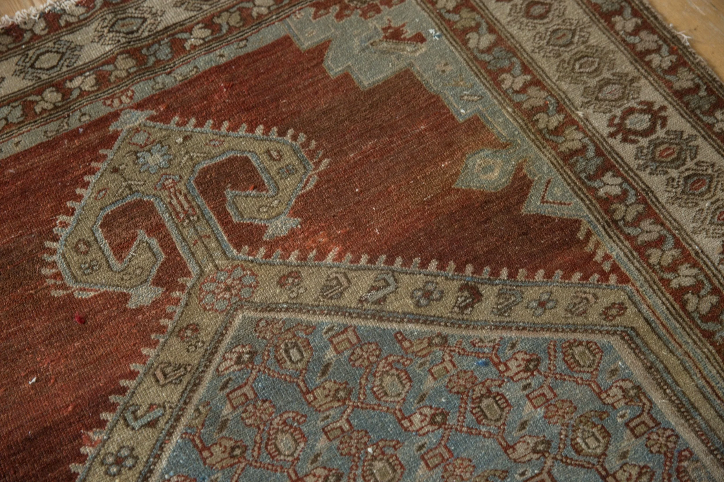 4x6 Vintage Distressed Malayer Rug - Image 14