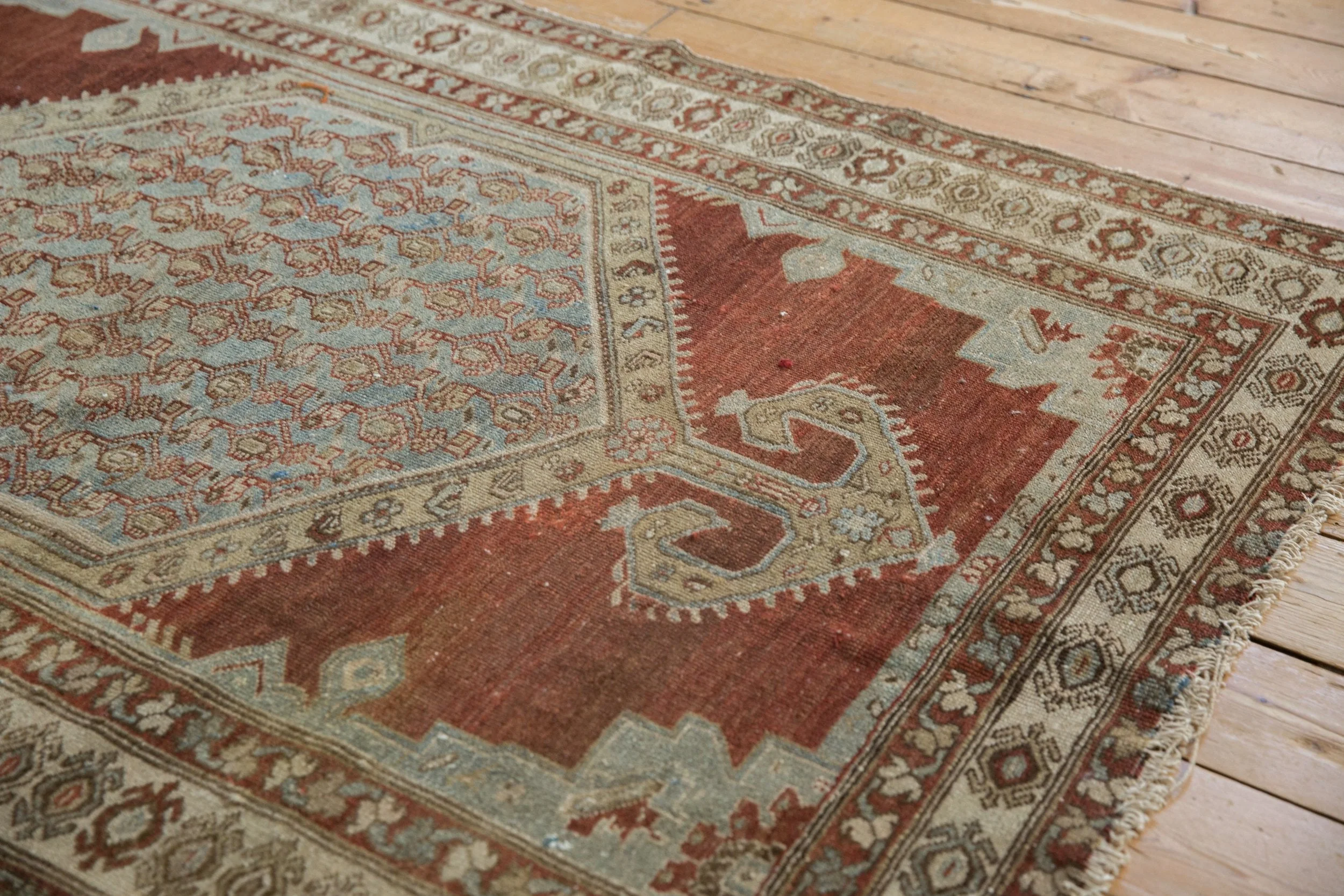4x6 Vintage Distressed Malayer Rug - Image 4