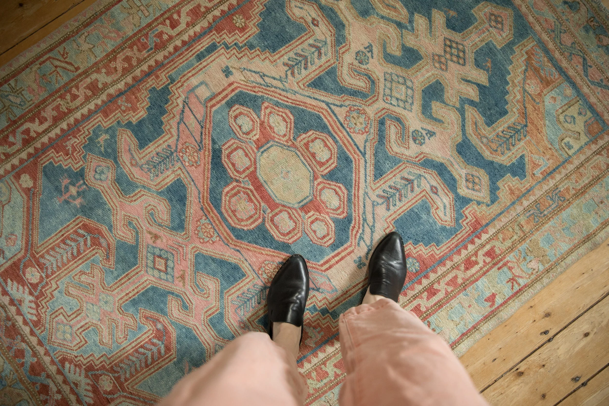 4x6 Vintage Distressed Malayer Rug - Image 2
