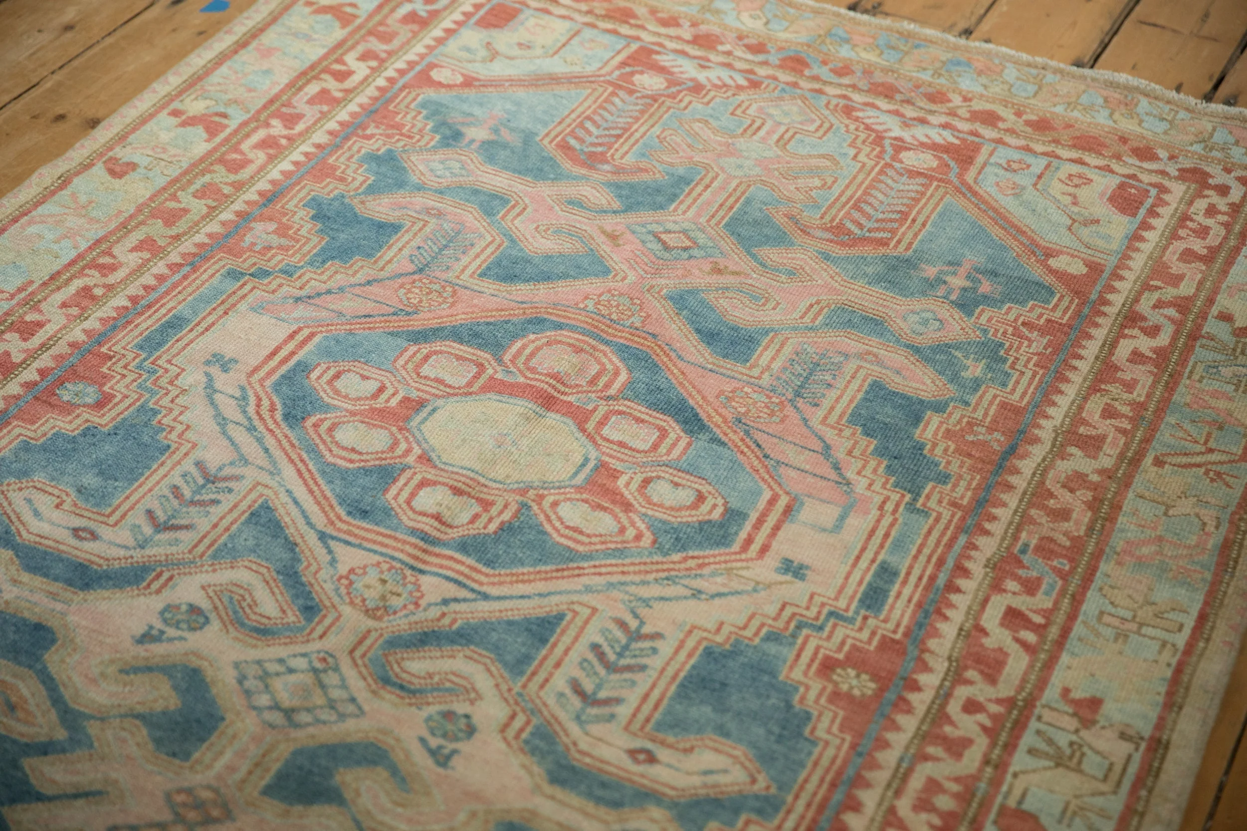 4x6 Vintage Distressed Malayer Rug - Image 5