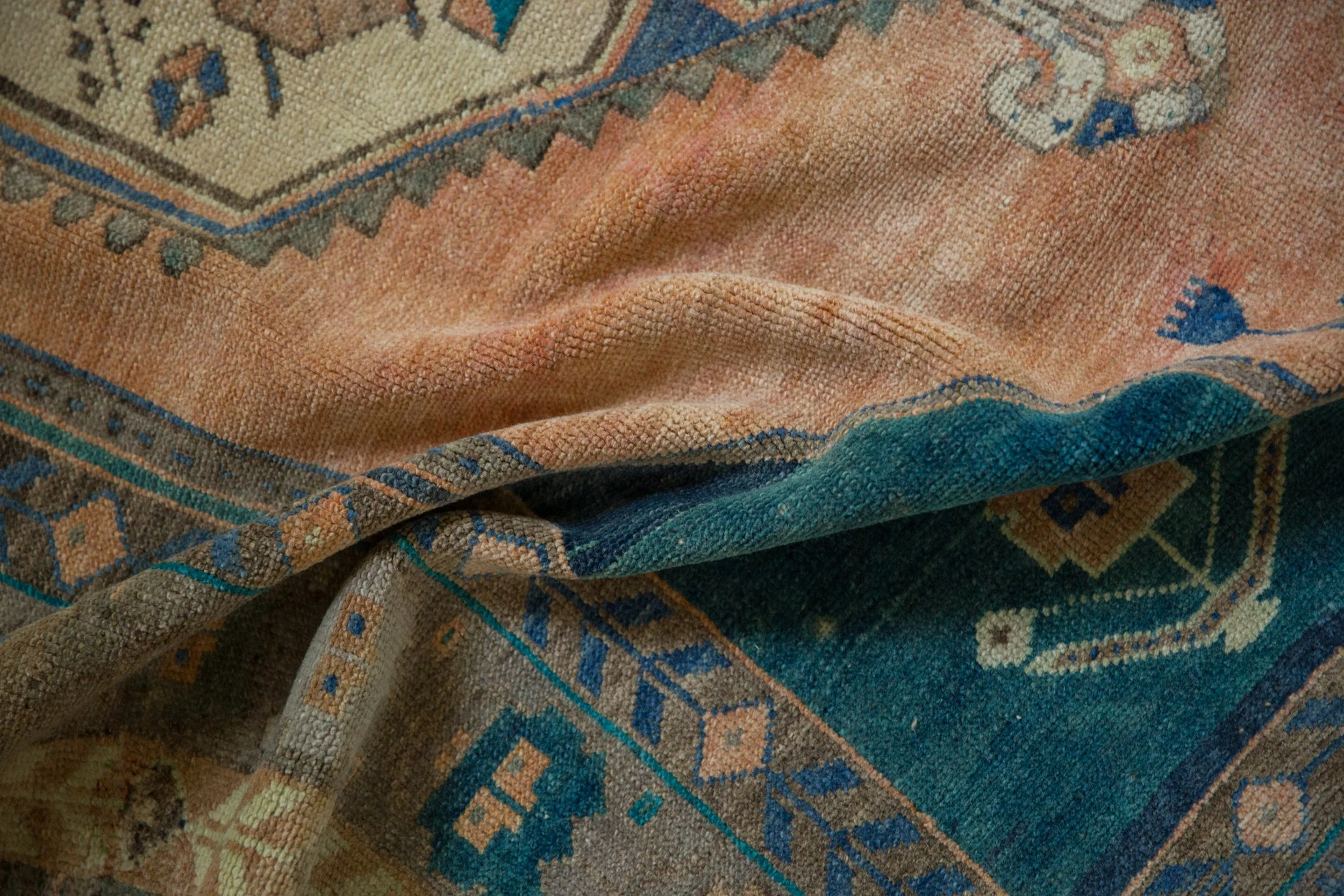 4x6 Vintage Distressed Oushak Rug - Image 10