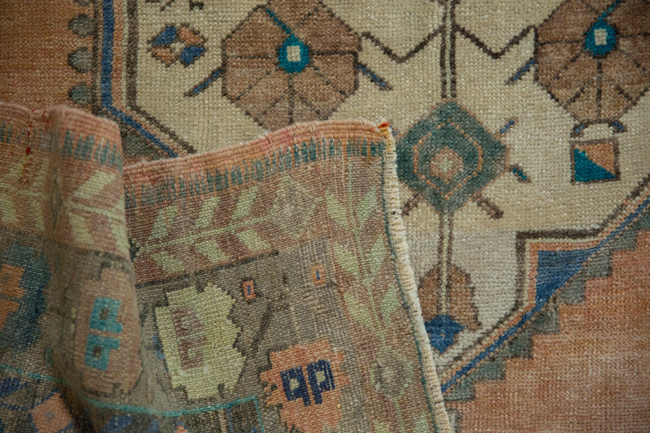4x6 Vintage Distressed Oushak Rug - Image 11