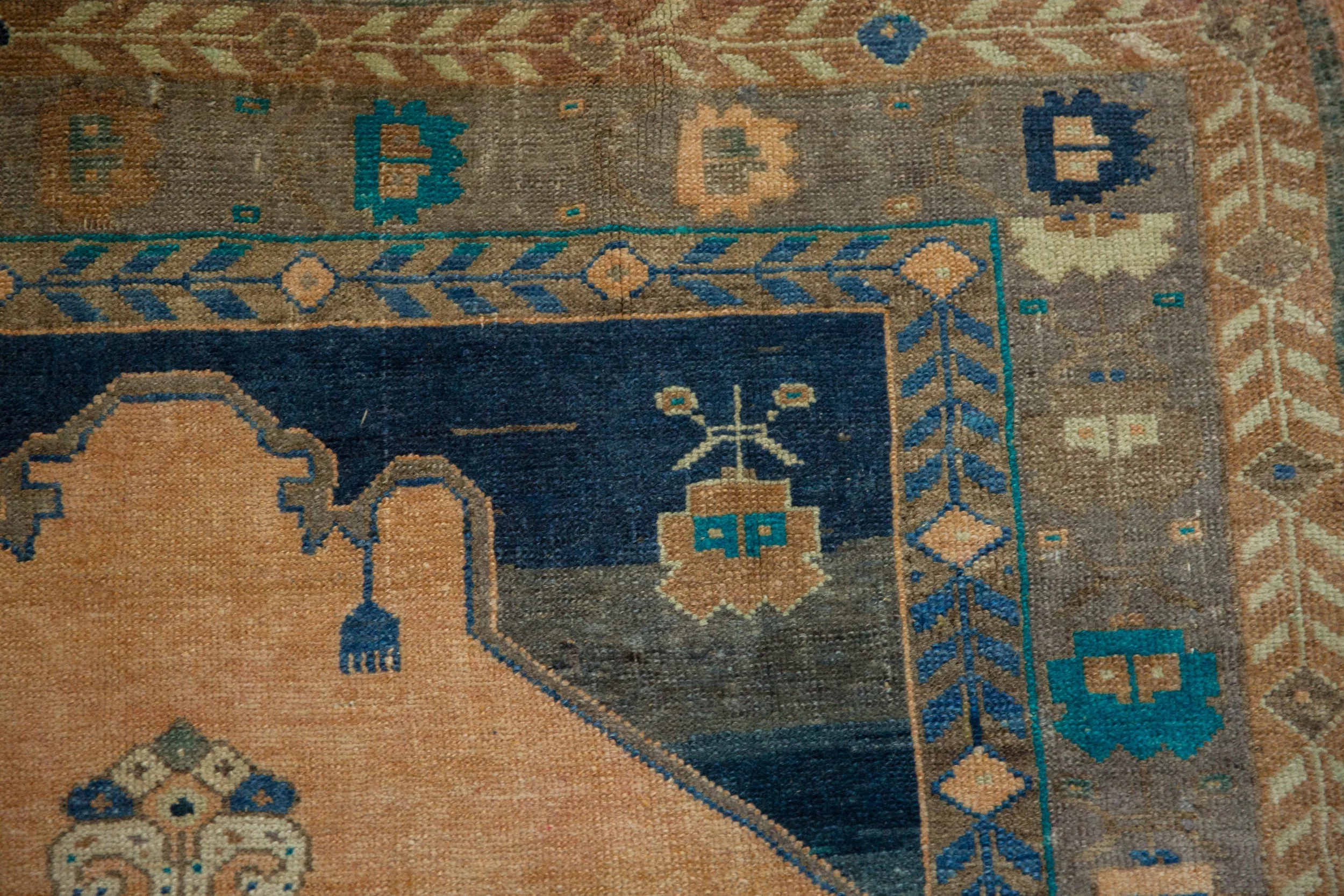 4x6 Vintage Distressed Oushak Rug - Image 3