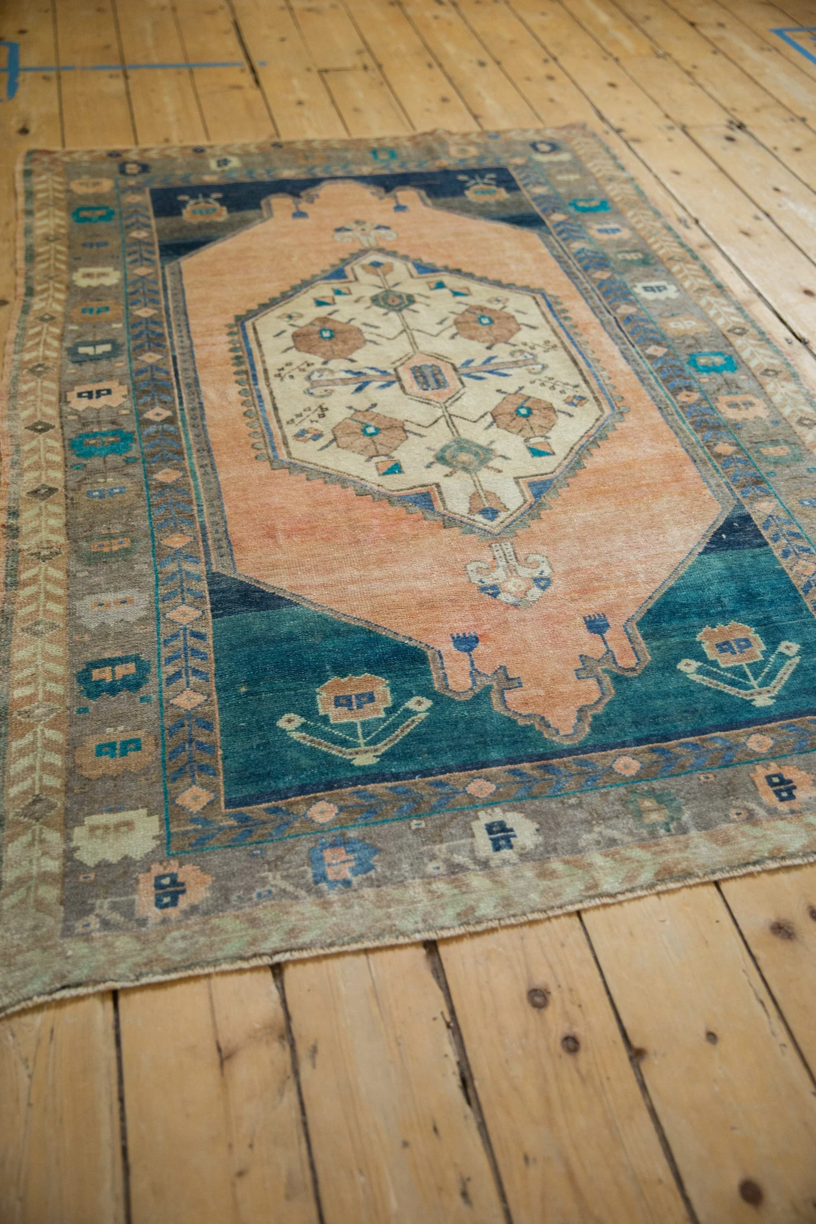 4x6 Vintage Distressed Oushak Rug - Image 6