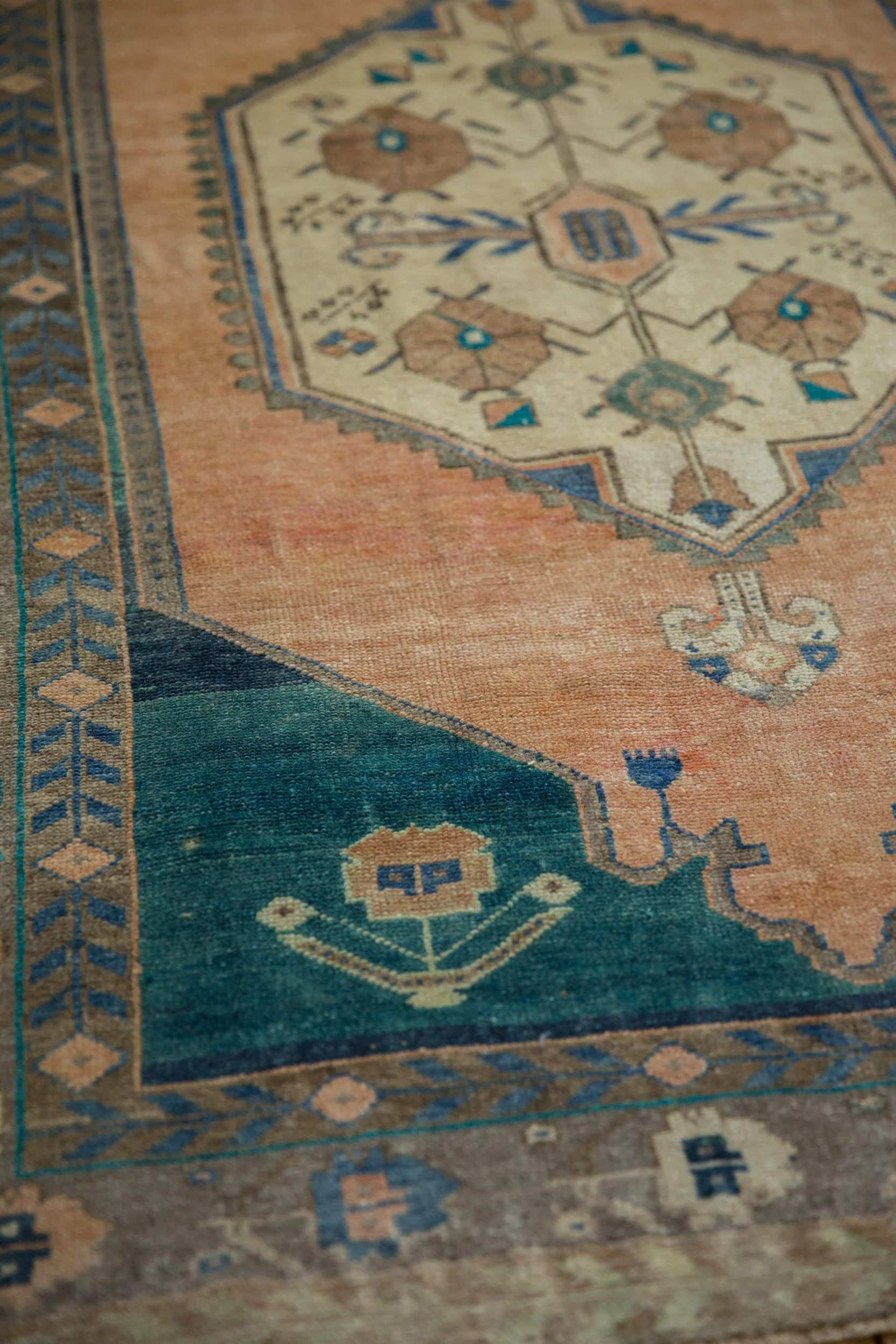 4x6 Vintage Distressed Oushak Rug - Image 7