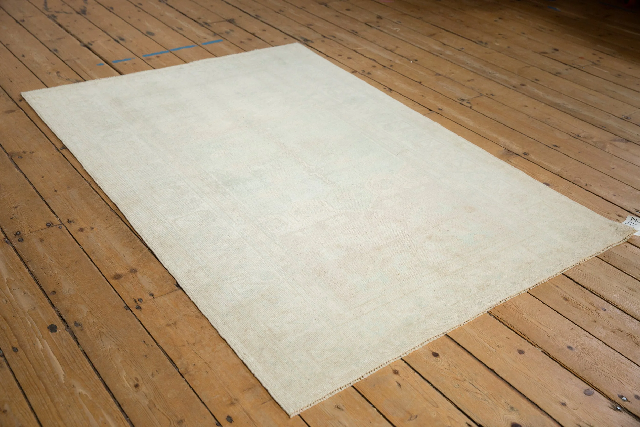 4x6 Vintage Distressed Oushak Rug - Image 4