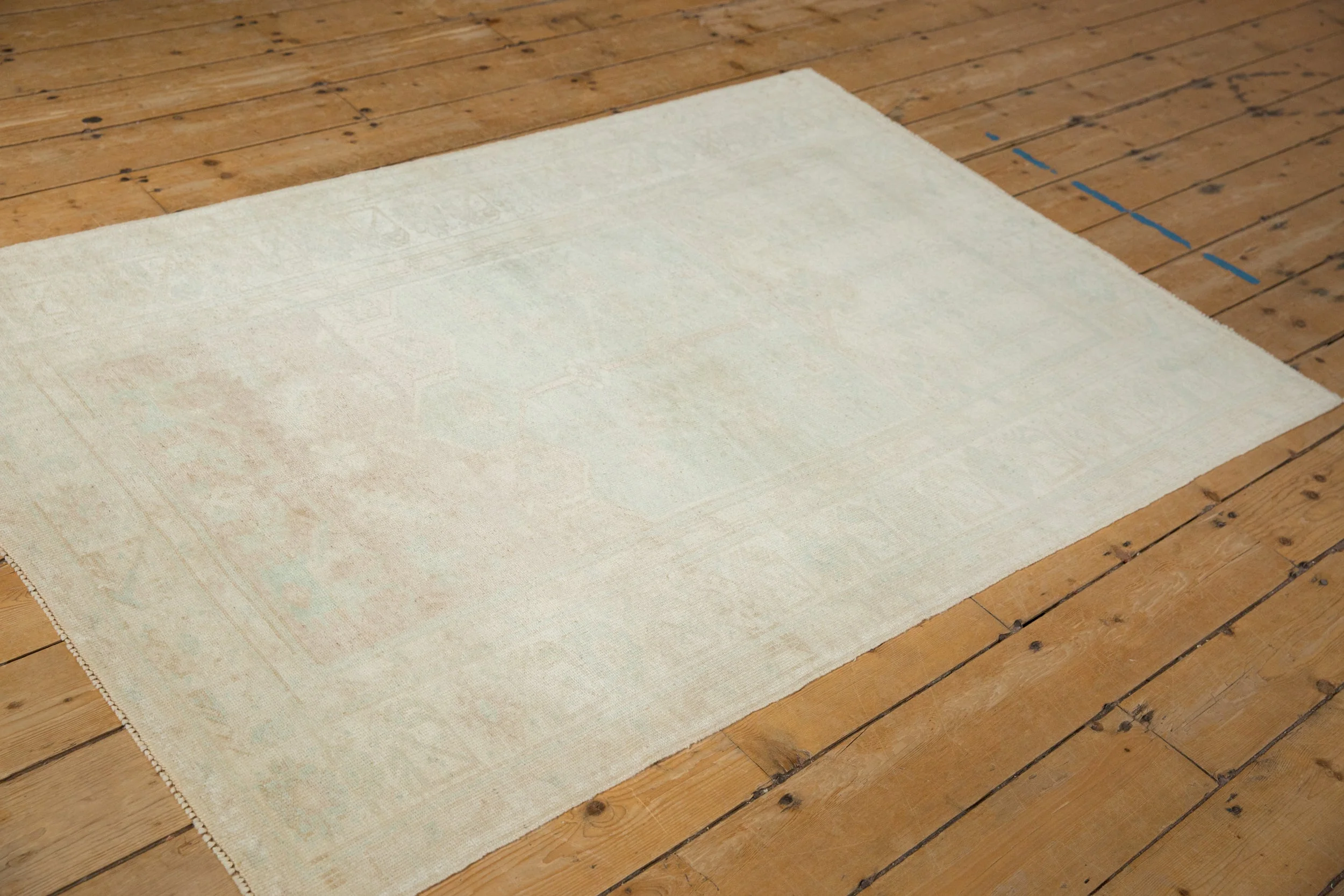 4x6 Vintage Distressed Oushak Rug - Image 7