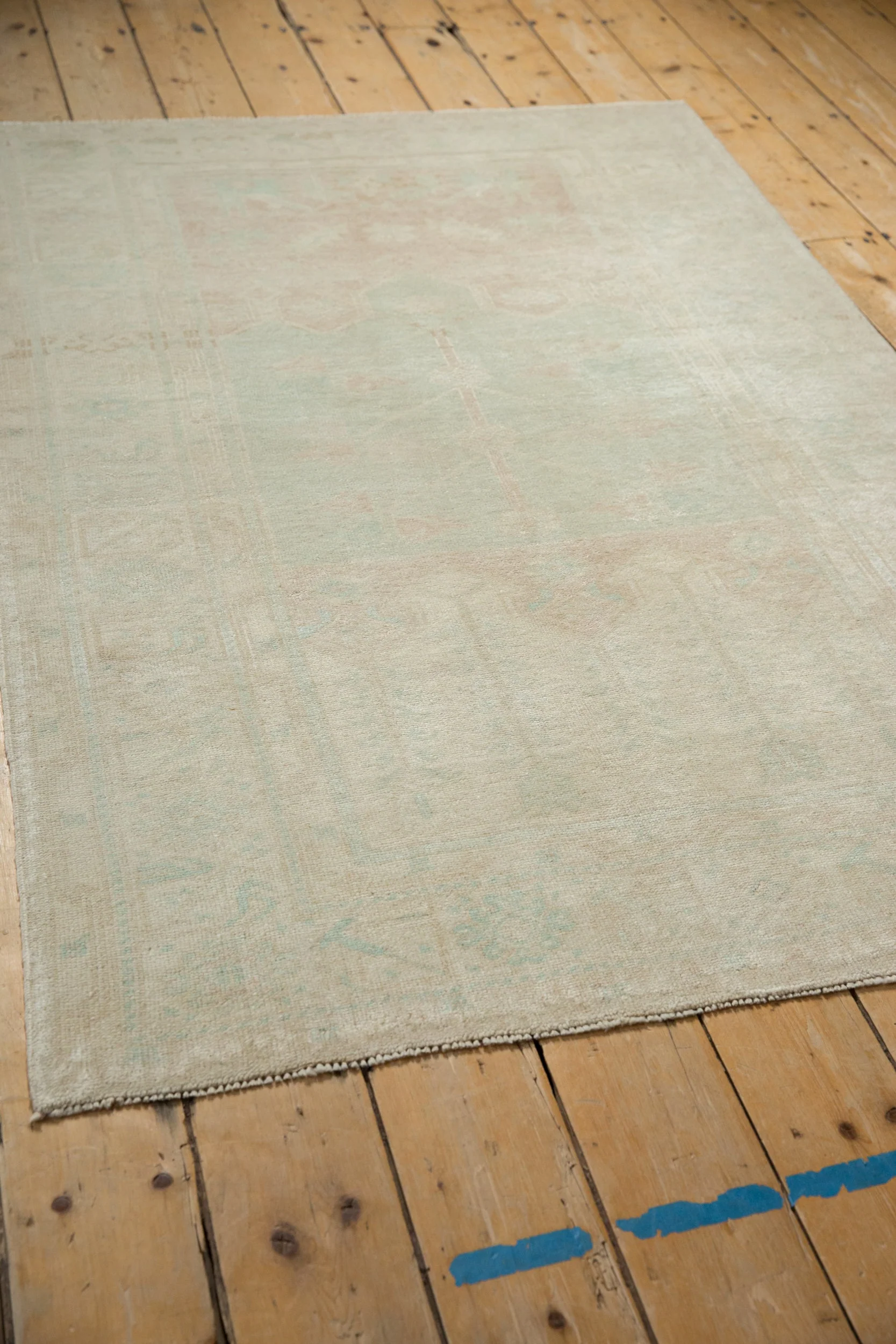 4x6 Vintage Distressed Oushak Rug - Image 8