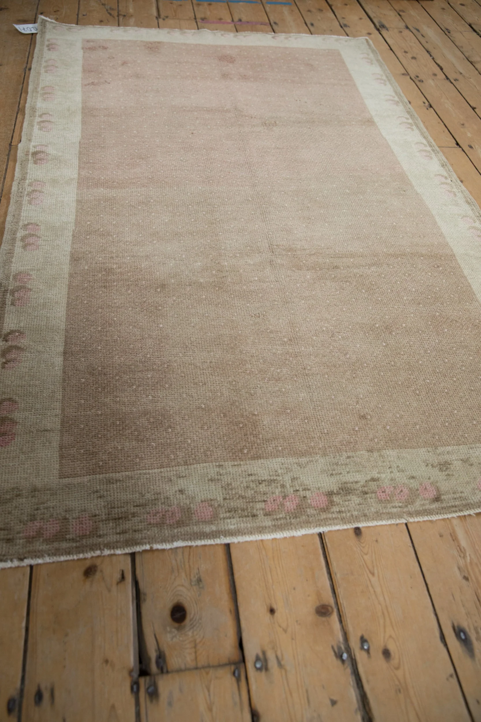 4x6 Vintage Distressed Oushak Rug - Image 4