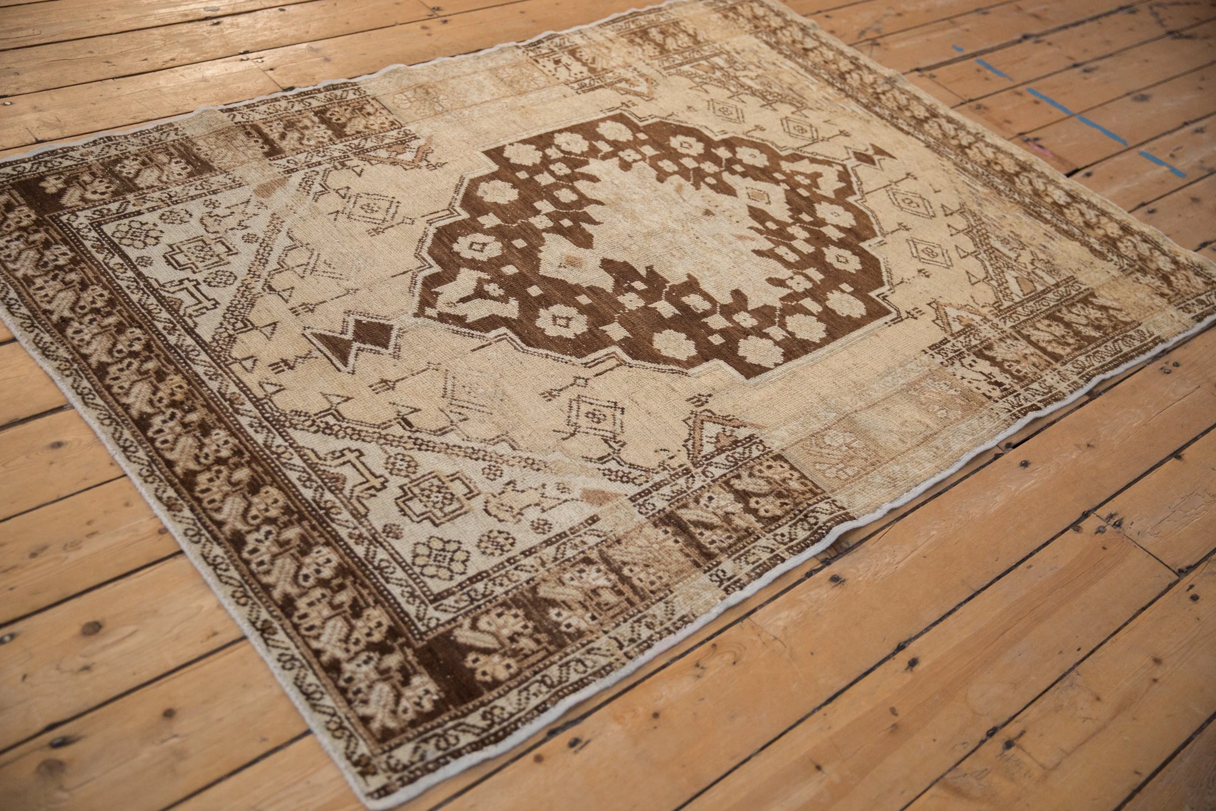 4x6 Vintage Distressed Oushak Rug - Image 6