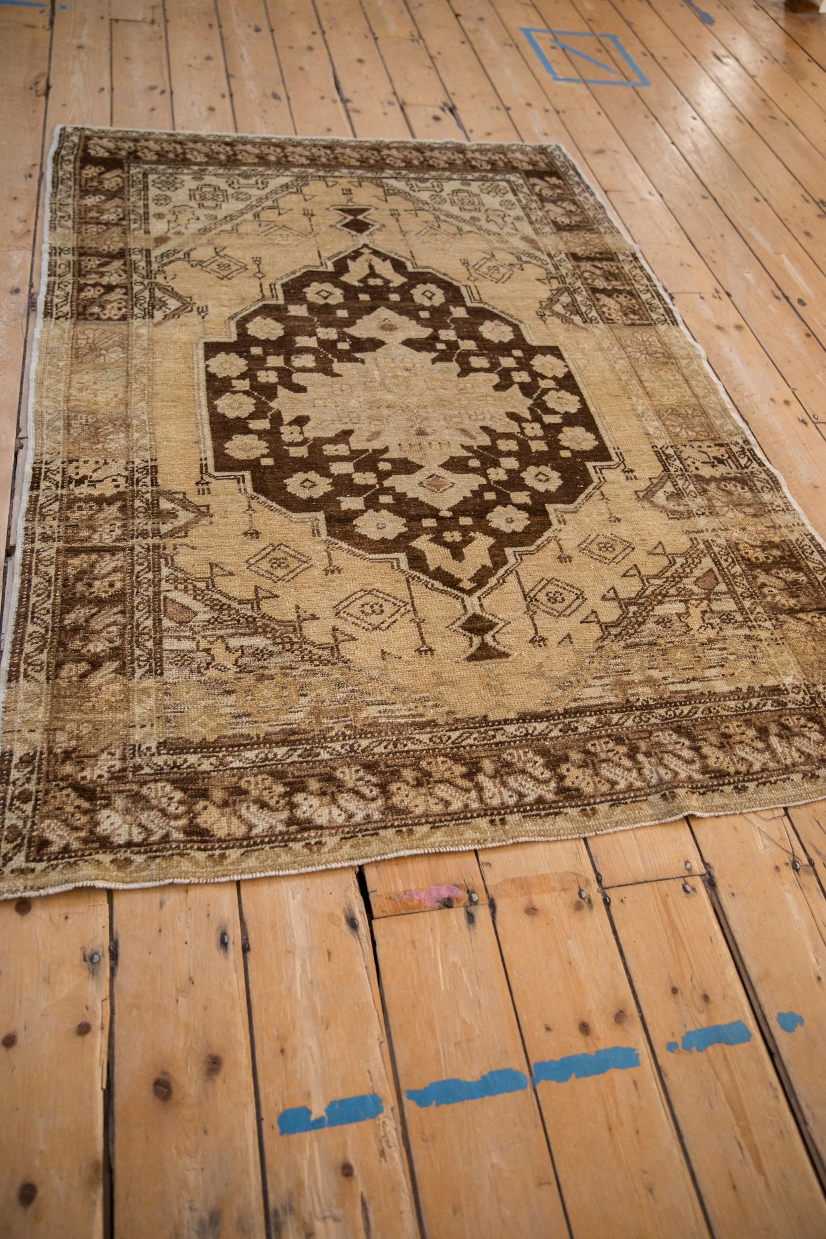 4x6 Vintage Distressed Oushak Rug - Image 8