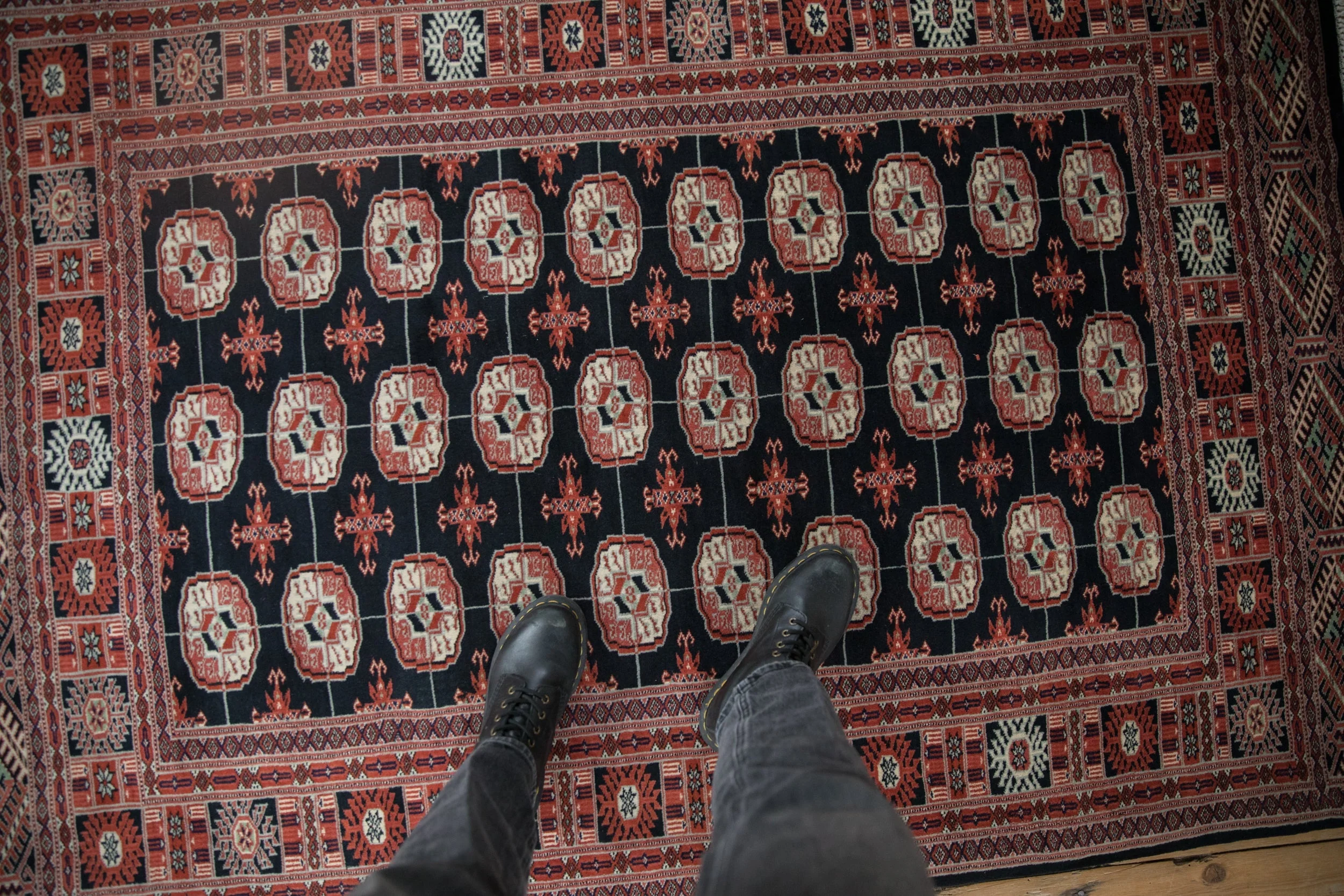 4x6 Vintage Fine Bokhara Rug - Image 2
