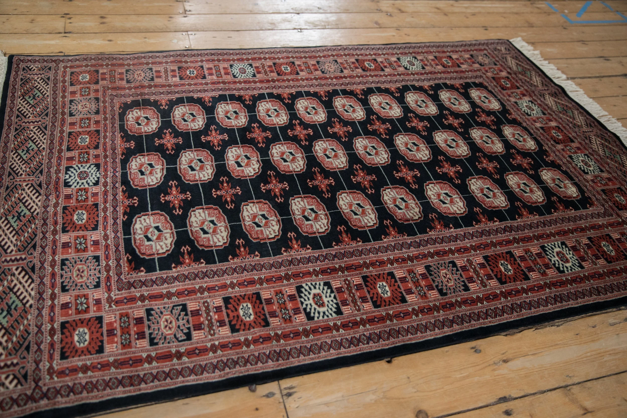 4x6 Vintage Fine Bokhara Rug - Image 5