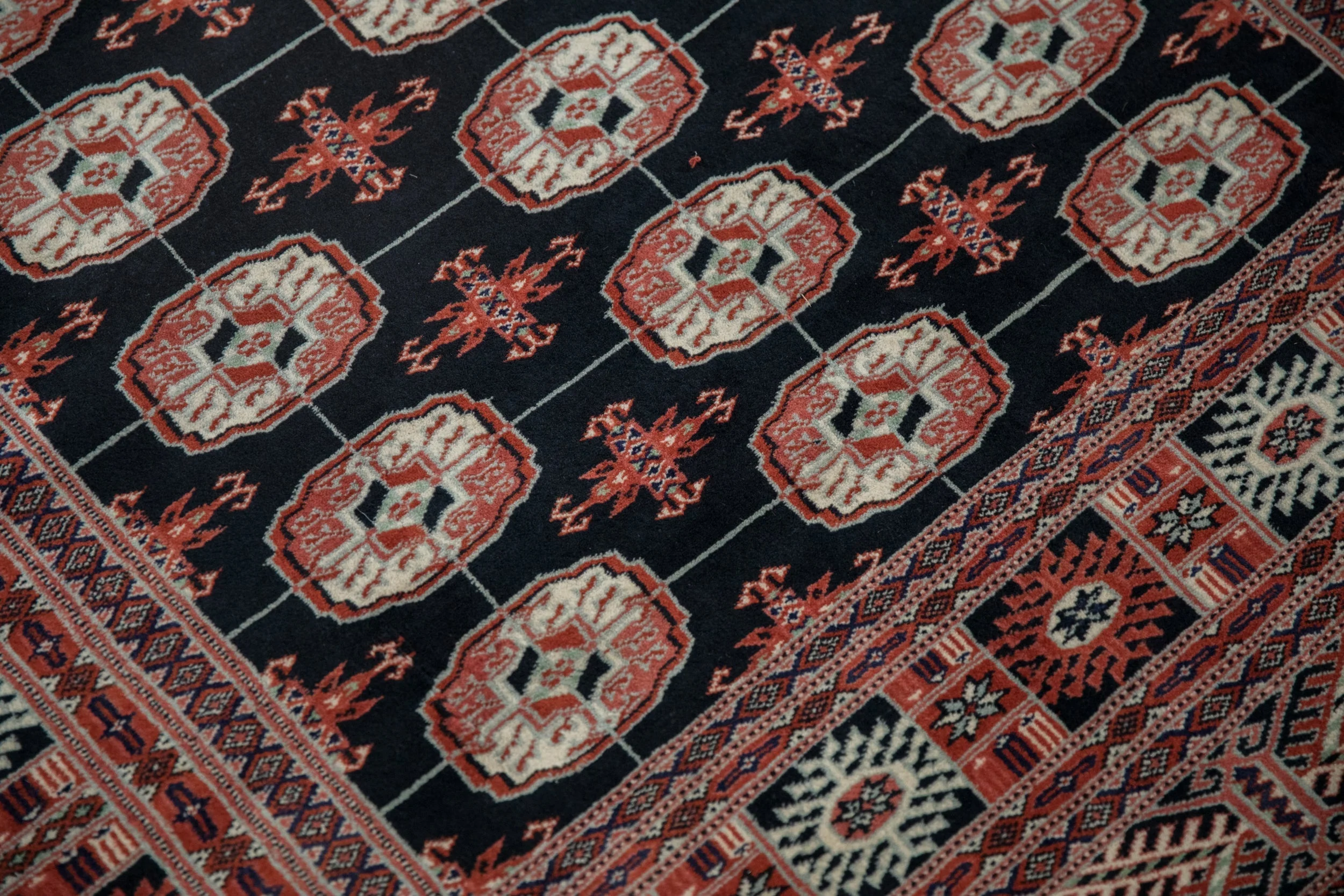 4x6 Vintage Fine Bokhara Rug - Image 7