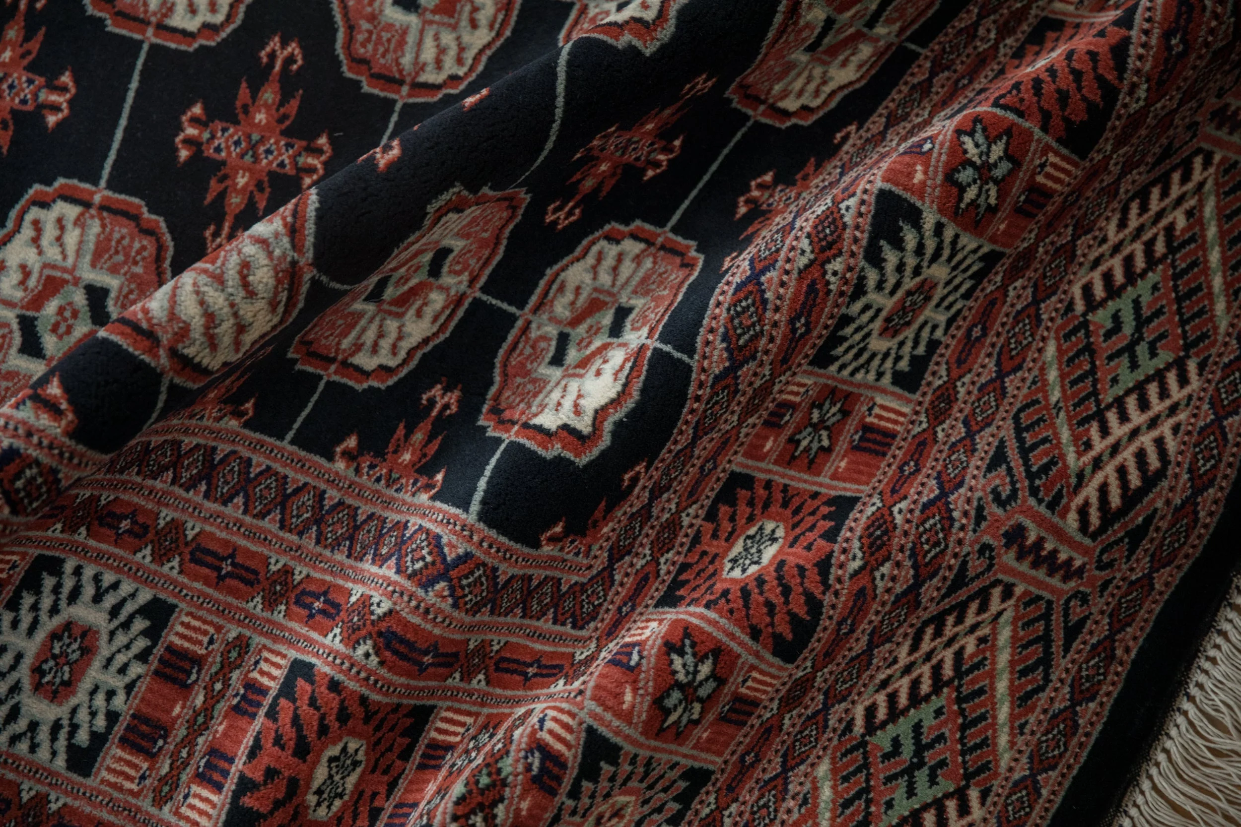 4x6 Vintage Fine Bokhara Rug - Image 8