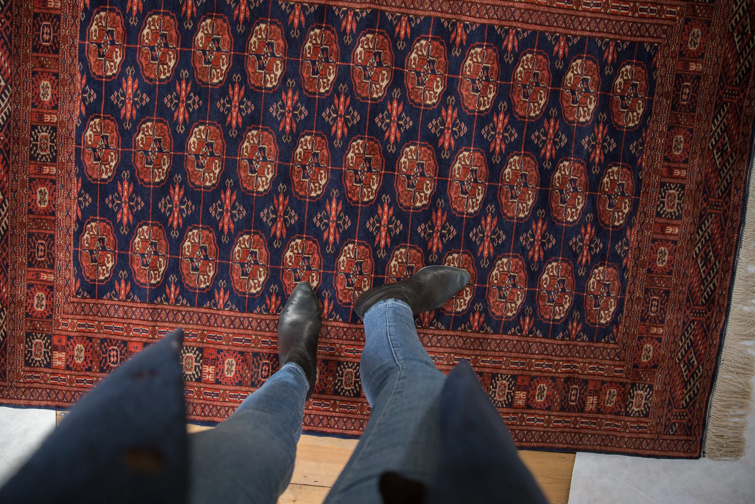 4x6 Vintage Fine Bokhara Rug - Image 2